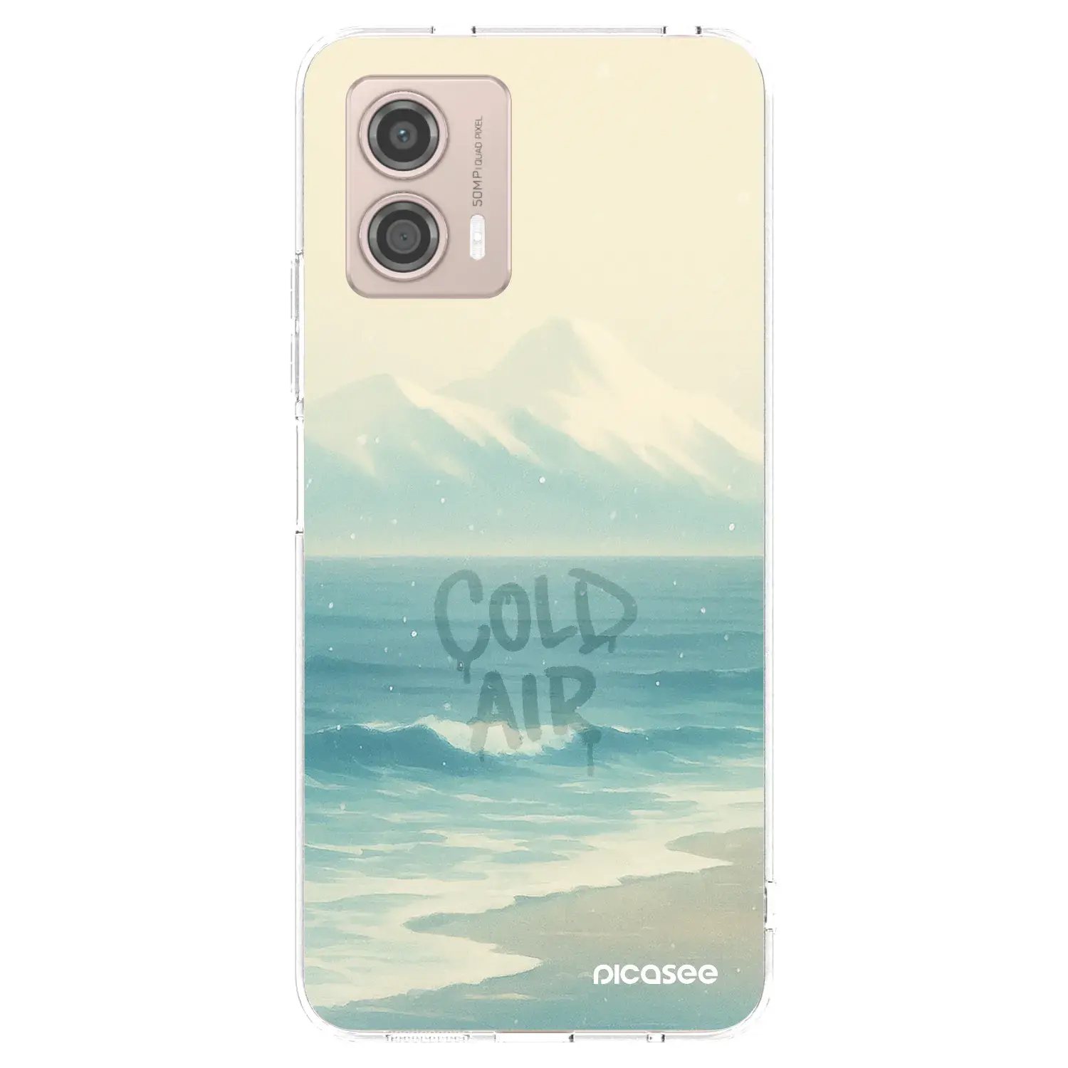 Silikonový průhledný obal pro Motorola Moto G53 5G - COLD AIR