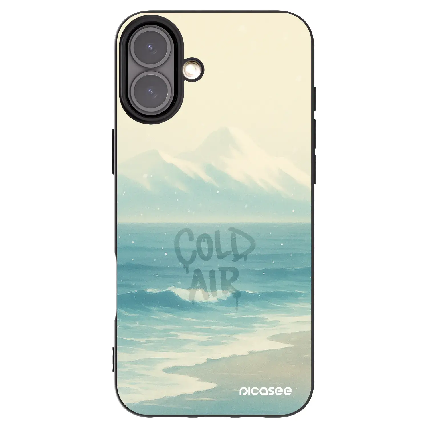 Silikonový černý obal pro Apple iPhone 16 Plus - COLD AIR