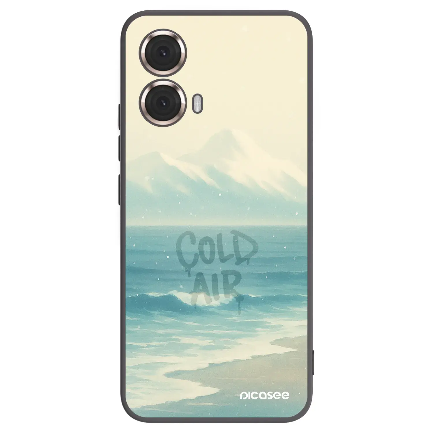 Silikonový černý obal pro Motorola Moto G85 - COLD AIR