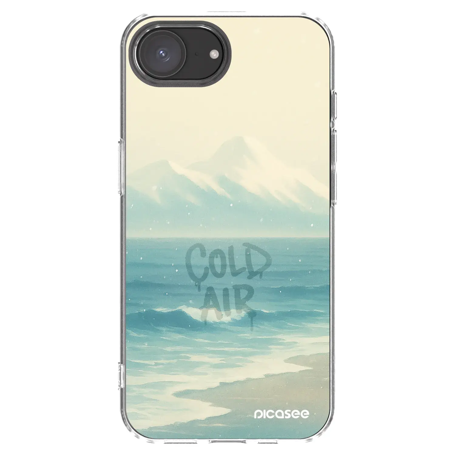 Silikonový průhledný obal pro Apple iPhone 16e - COLD AIR