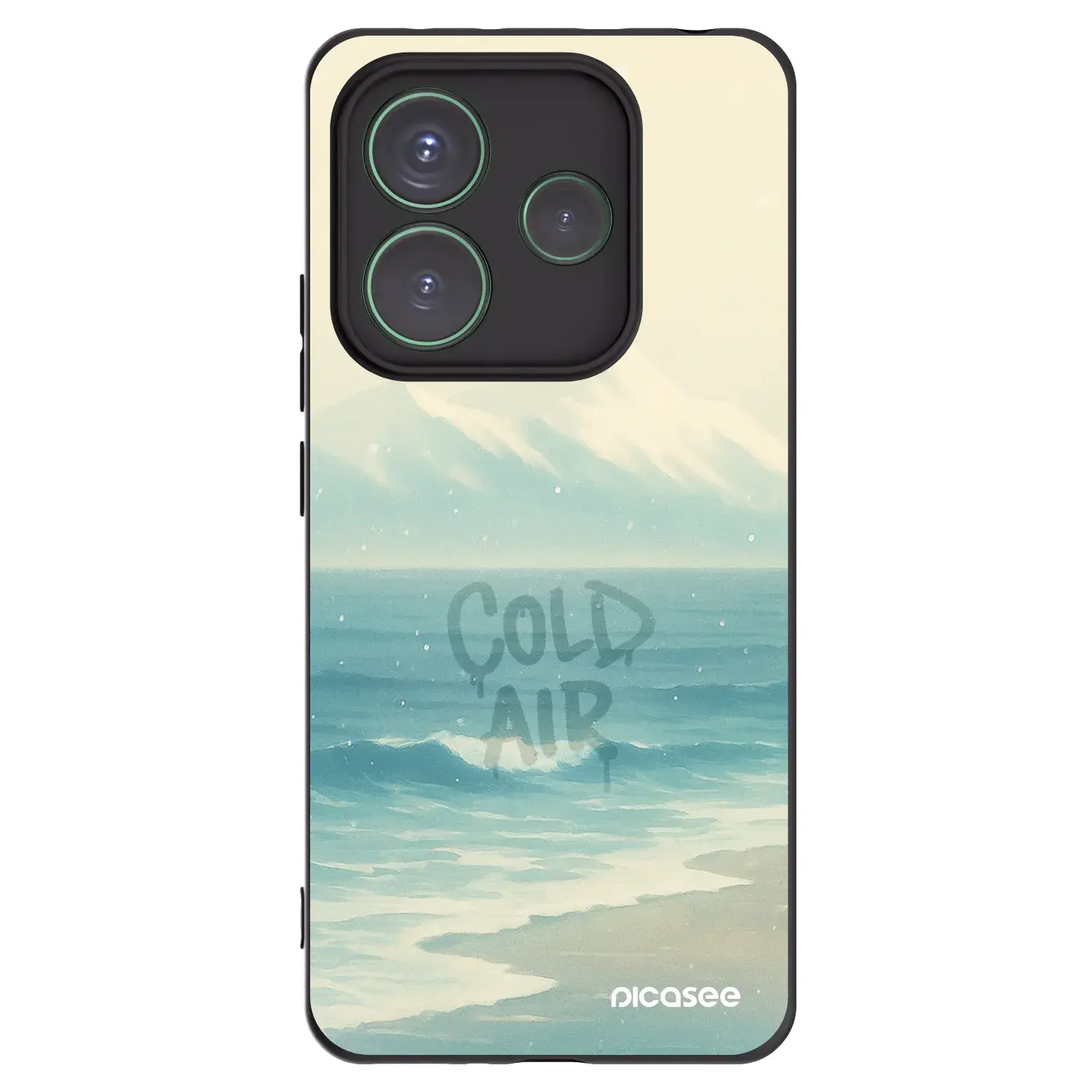 Silikonový černý obal pro Xiaomi Redmi Note 14 5G - COLD AIR