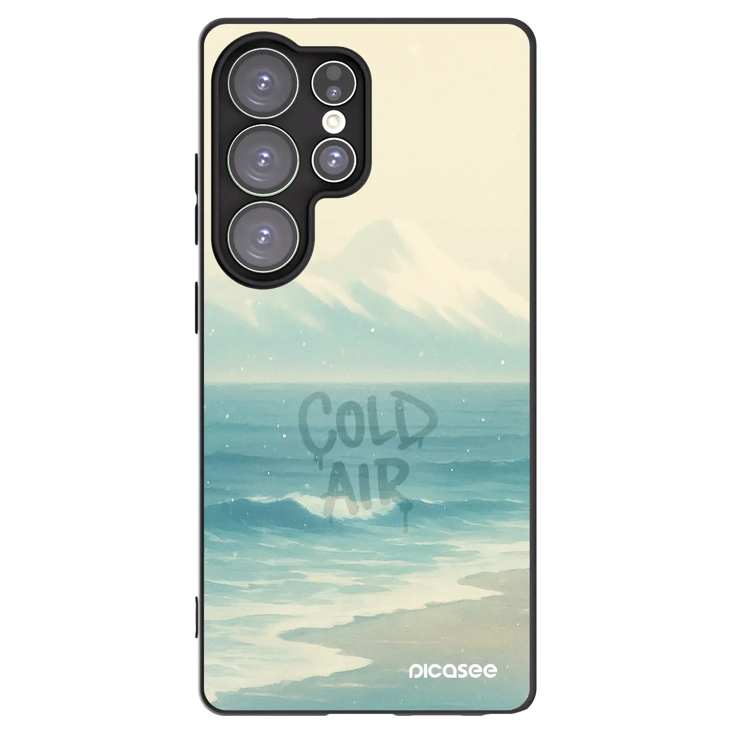 Silikonový černý obal pro Samsung Galaxy S25 Ultra 5G - COLD AIR