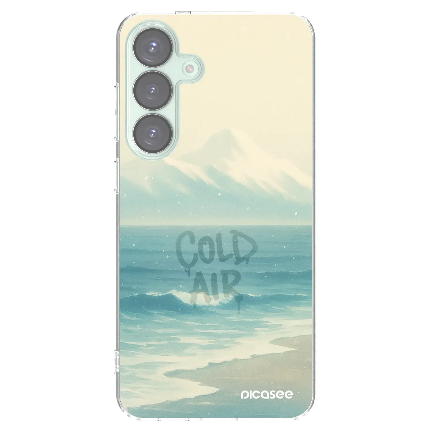 Silikonový průhledný obal pro Samsung Galaxy S25+ 5G - COLD AIR