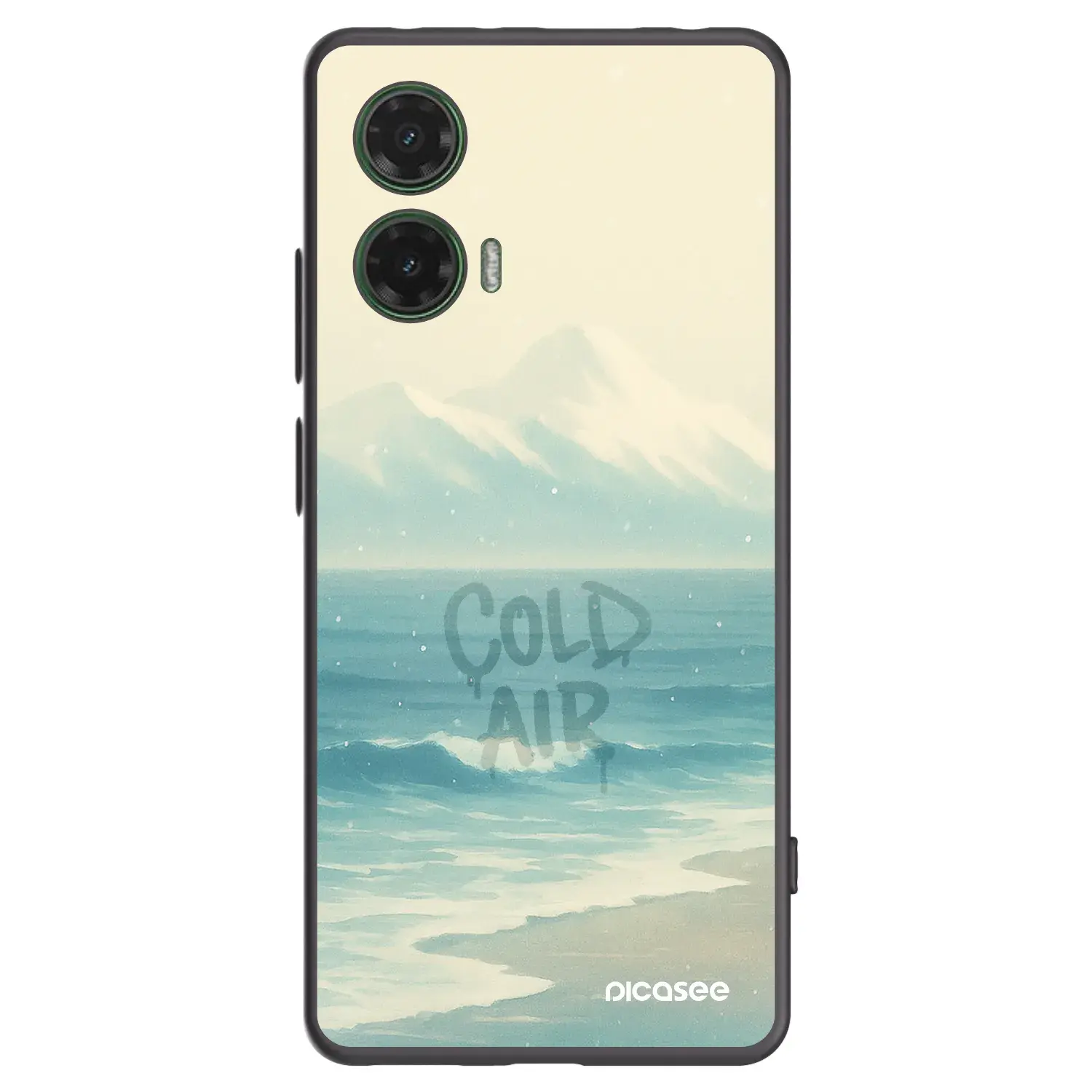 Silikonový černý obal pro Motorola Moto G35 5G - COLD AIR