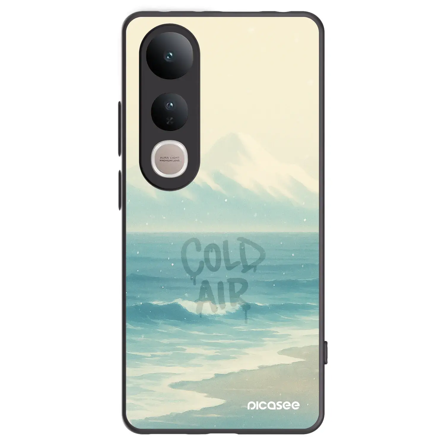 Silikonový černý obal pro Vivo V50 Lite 5G - COLD AIR