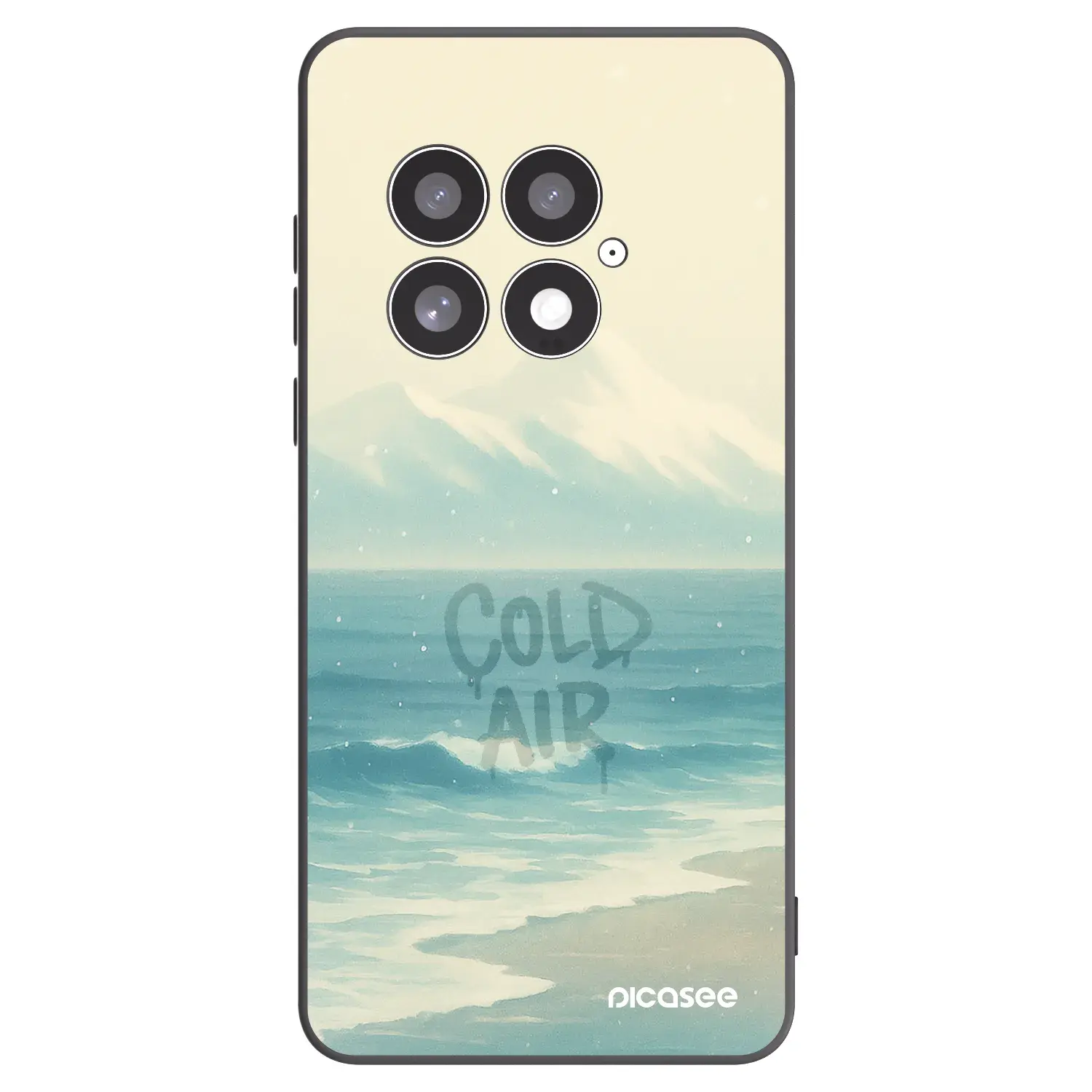 Silikonový černý obal pro OnePlus 13 5G - COLD AIR