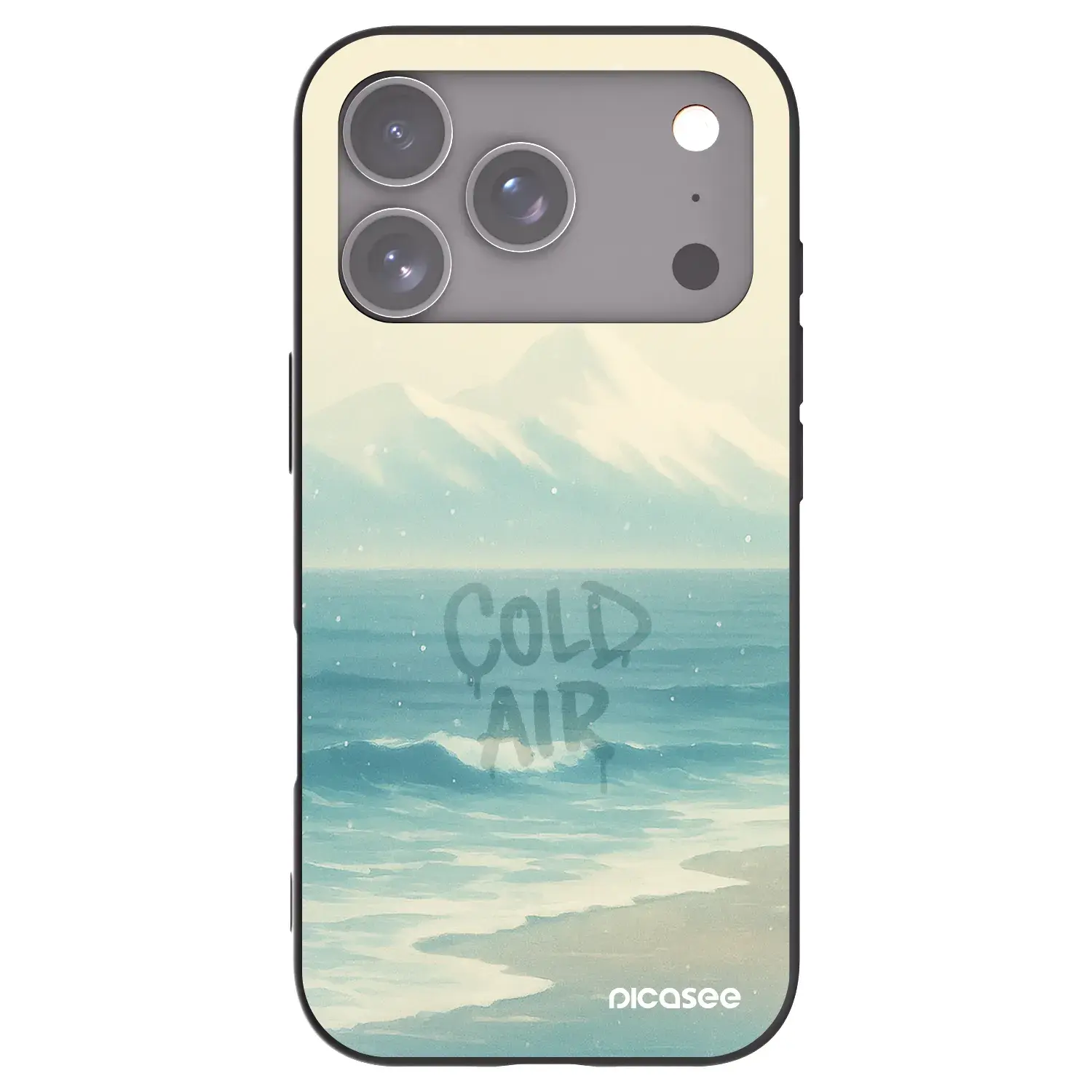 Silikonový černý obal pro Apple iPhone 17 Pro - COLD AIR