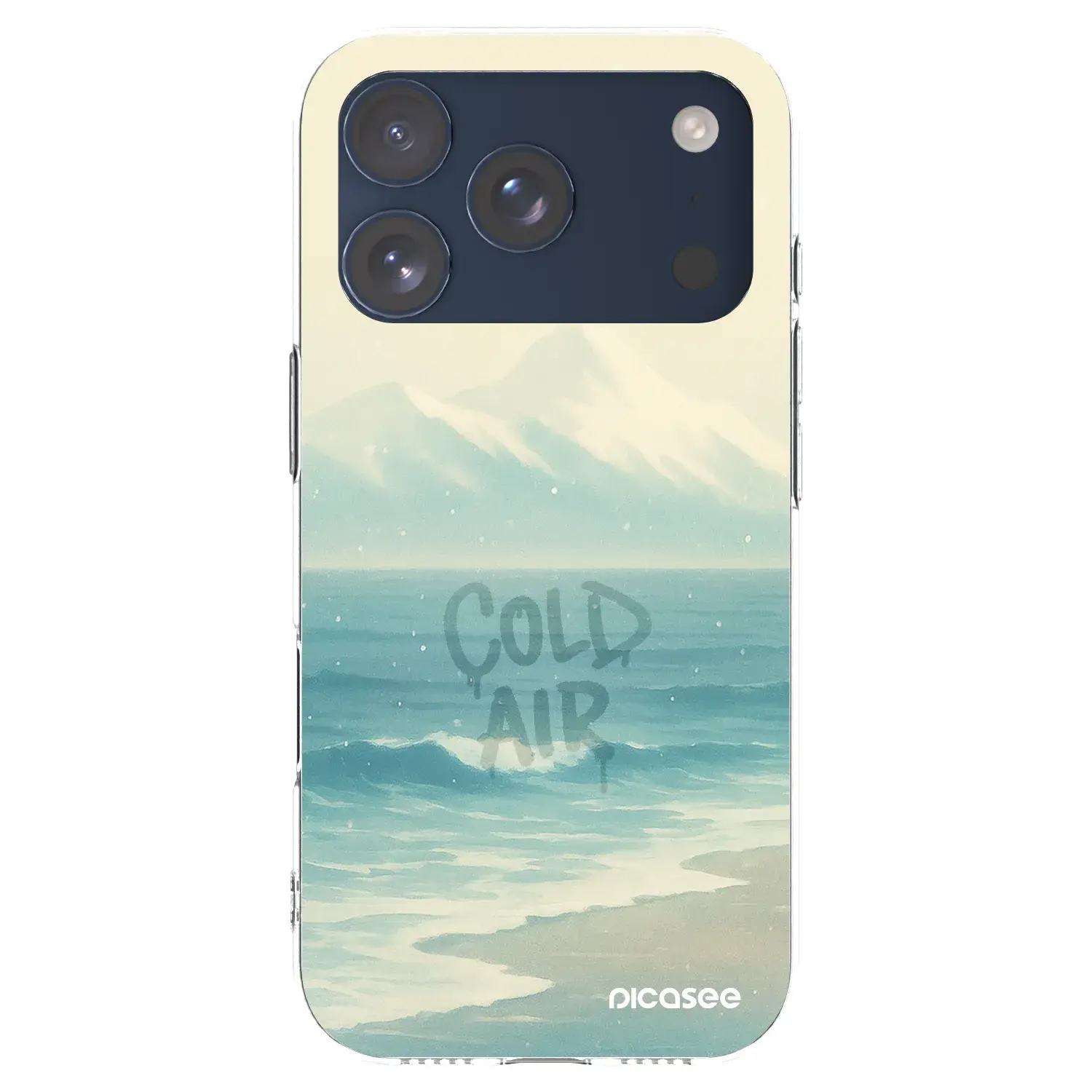 Silikonový průhledný obal pro Apple iPhone 17 Pro - COLD AIR