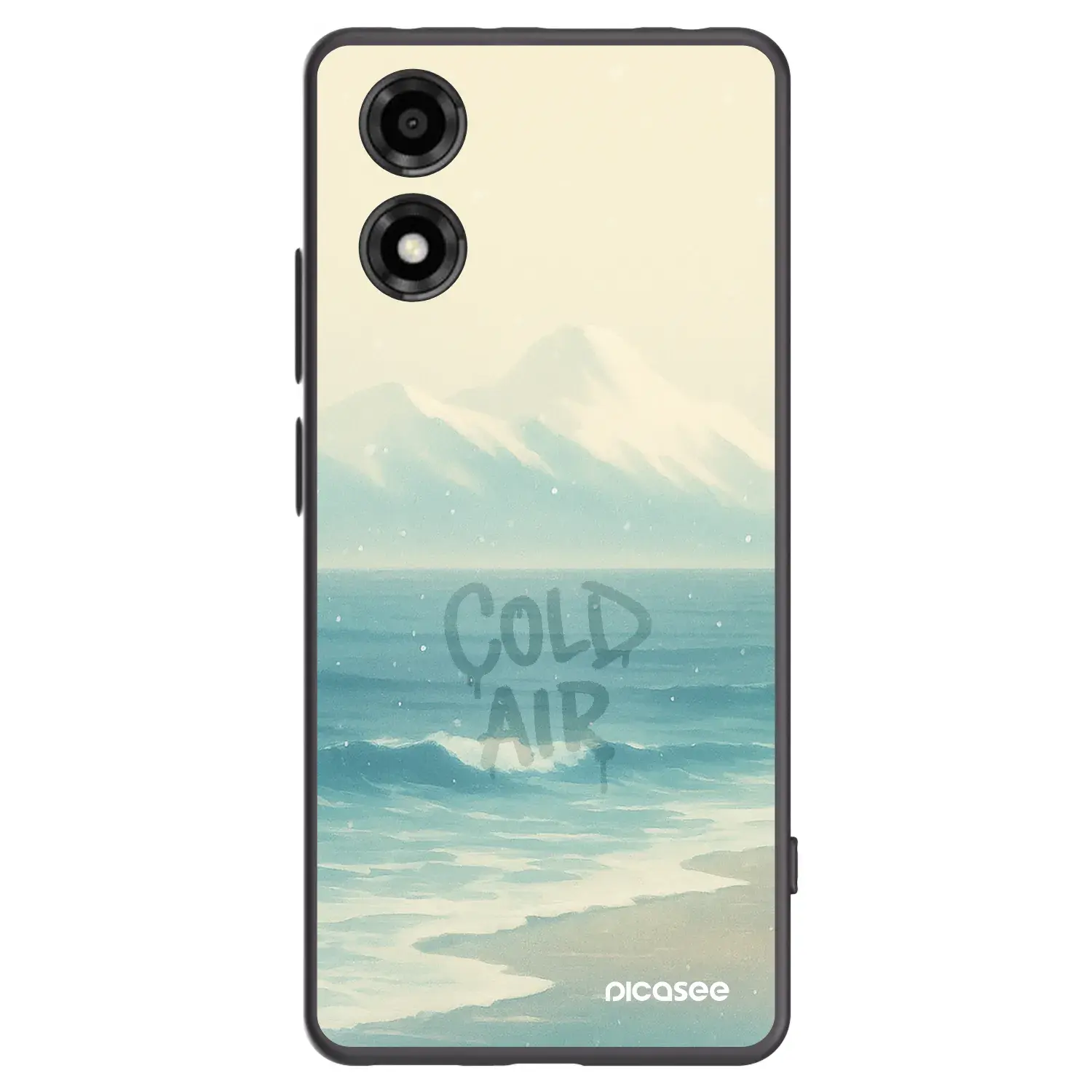 Silikonový černý obal pro Motorola Moto E14 - COLD AIR