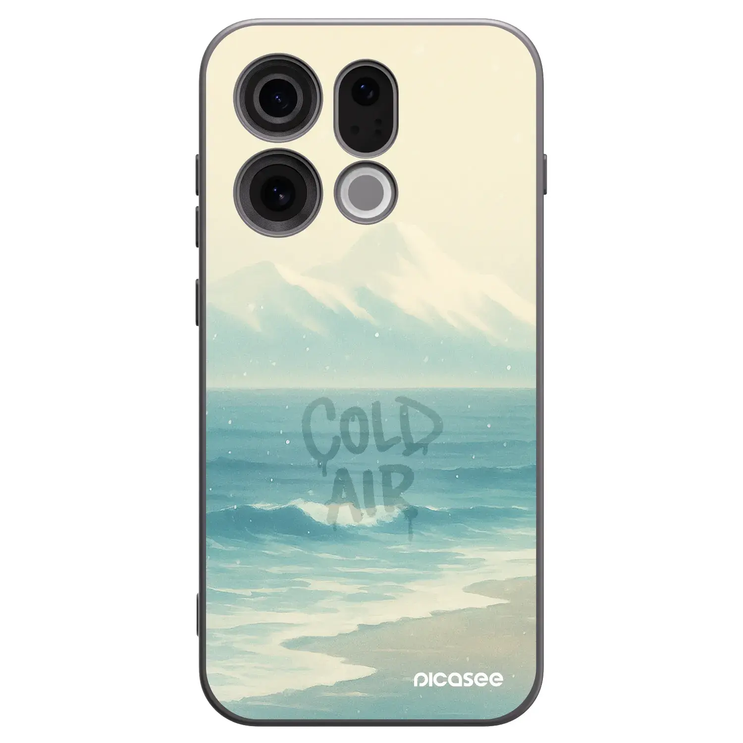 Silikonový černý obal pro OPPO Find X9 - COLD AIR