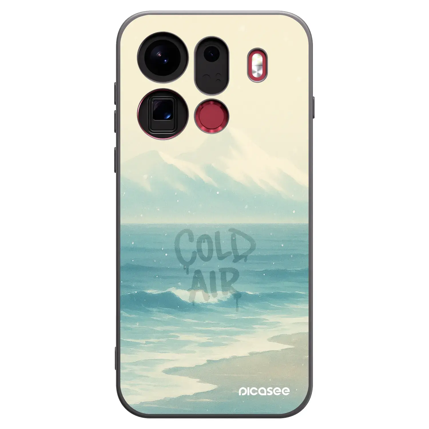 Silikonový černý obal pro OPPO Find X9 Pro - COLD AIR