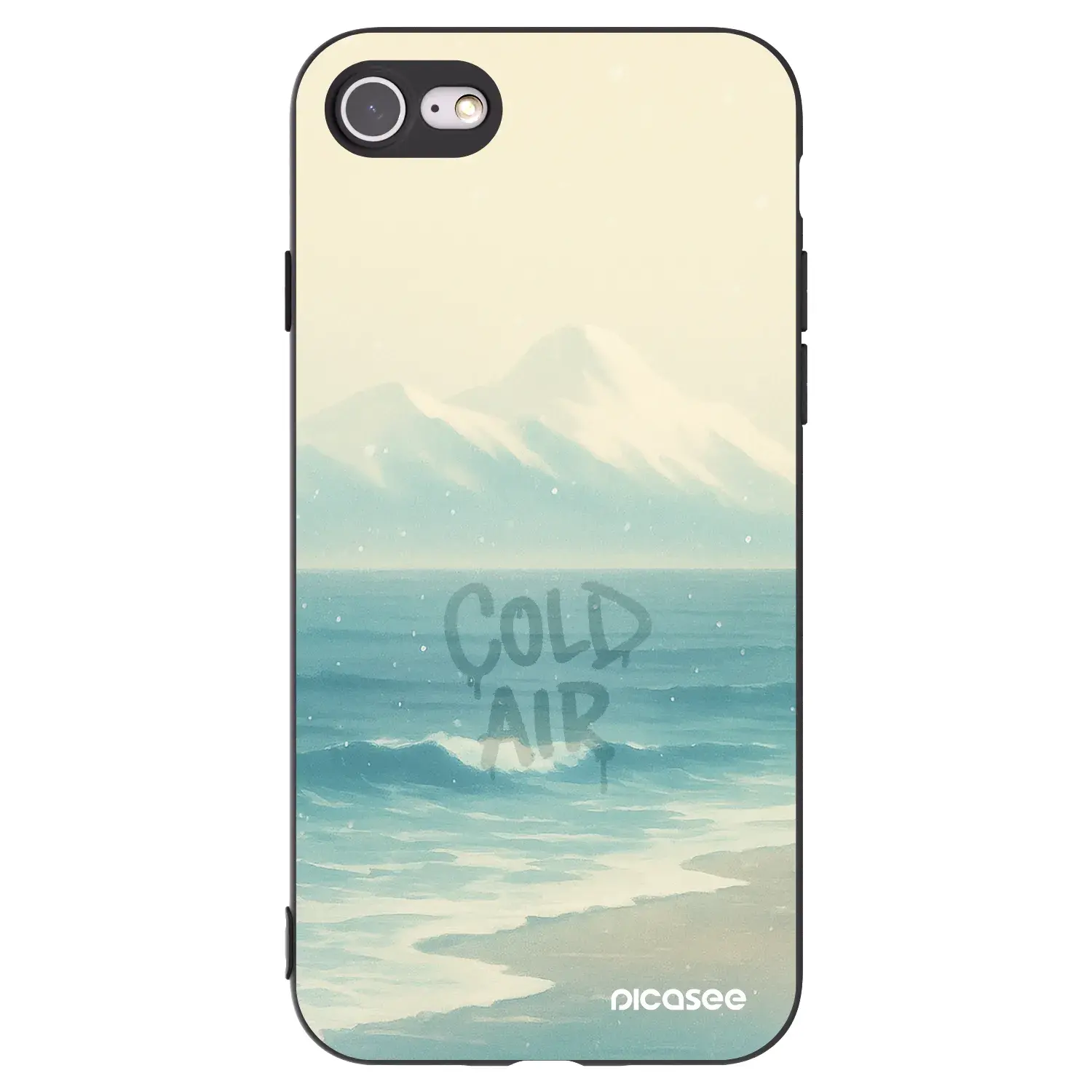 Silikonový černý obal pro Apple iPhone SE 2020 - COLD AIR