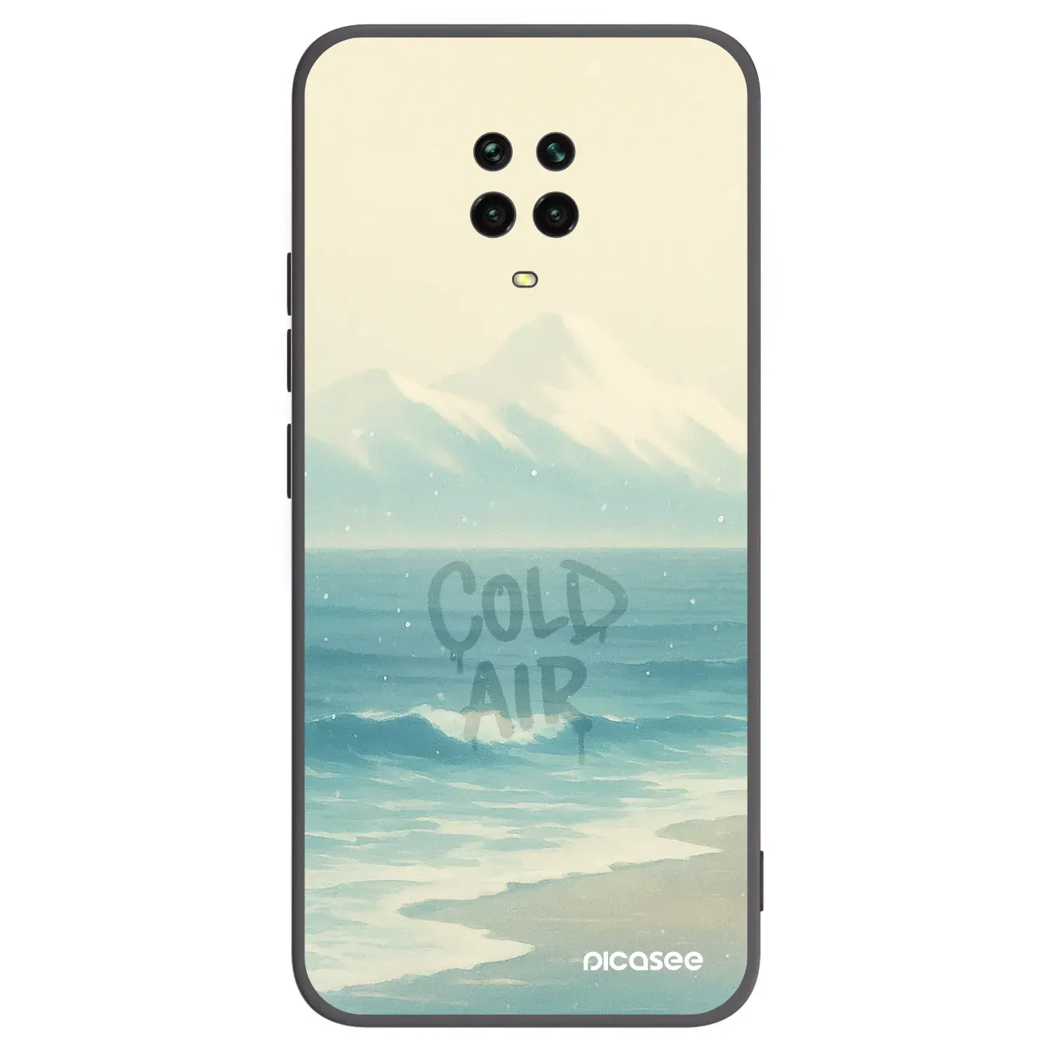 Silikonový černý obal pro Xiaomi Redmi Note 9 Pro - COLD AIR