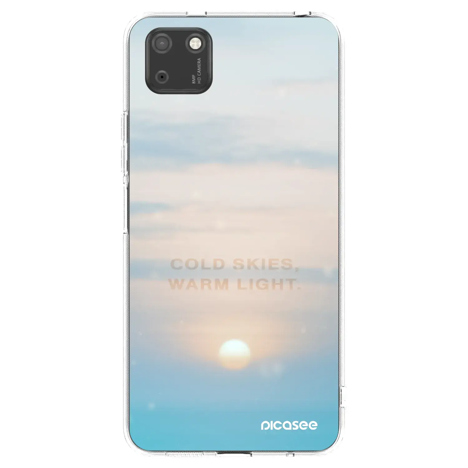 Silikonový průhledný obal pro Huawei Y5P - COLD SKIES