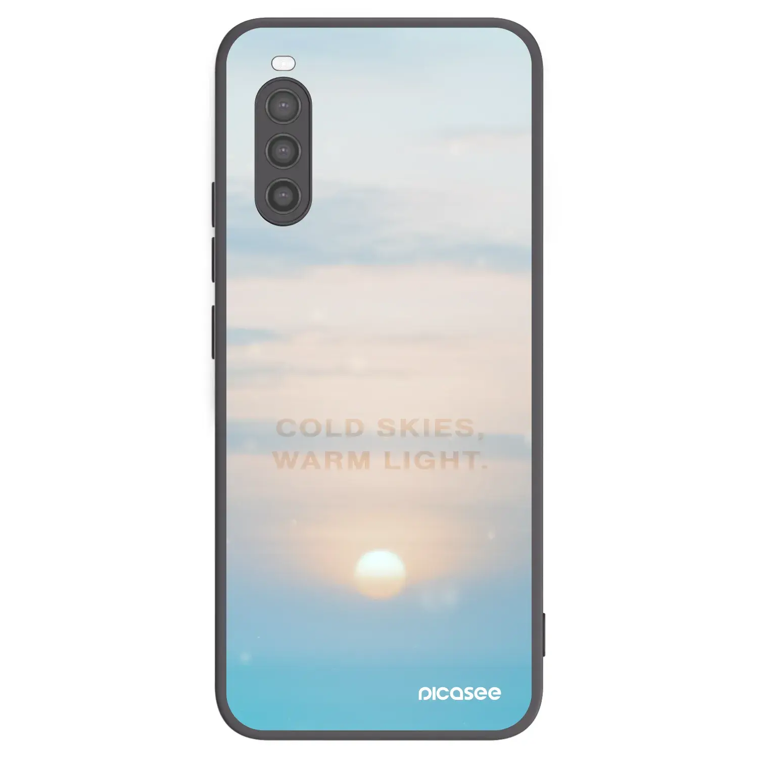 Silikonový černý obal pro Sony Xperia 10 II - COLD SKIES