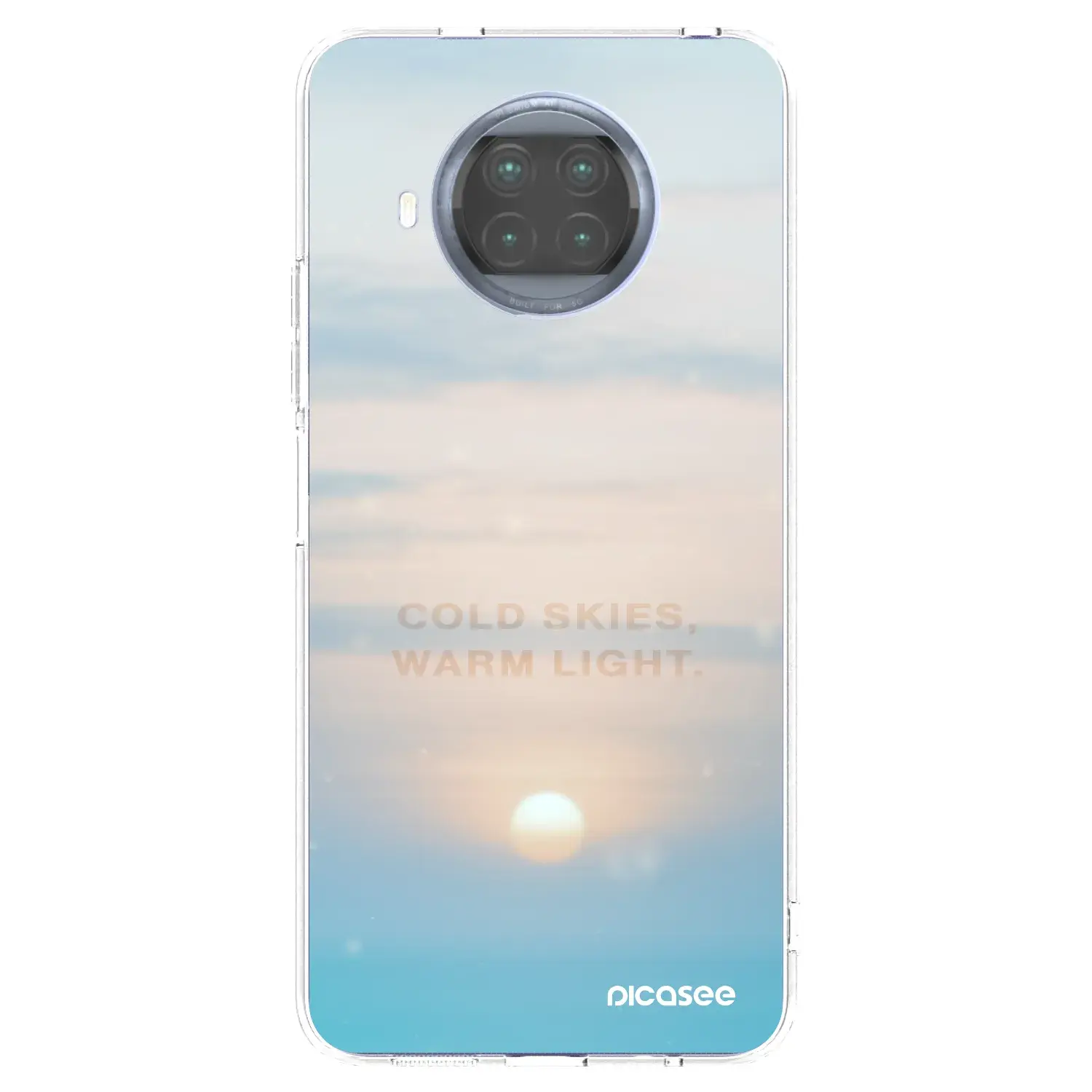 Silikonový průhledný obal pro Xiaomi Mi 10T Lite - COLD SKIES