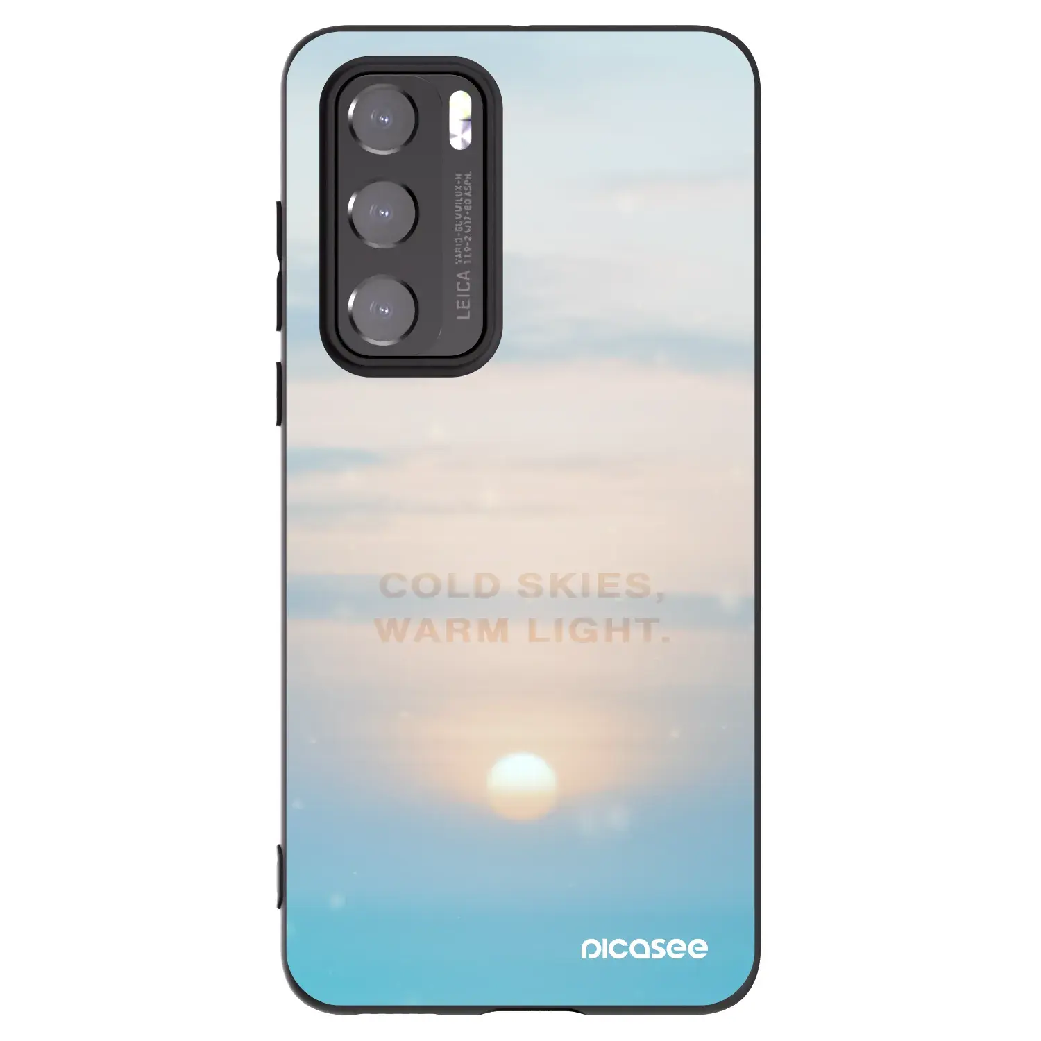 Silikonový černý obal pro Huawei P40 - COLD SKIES