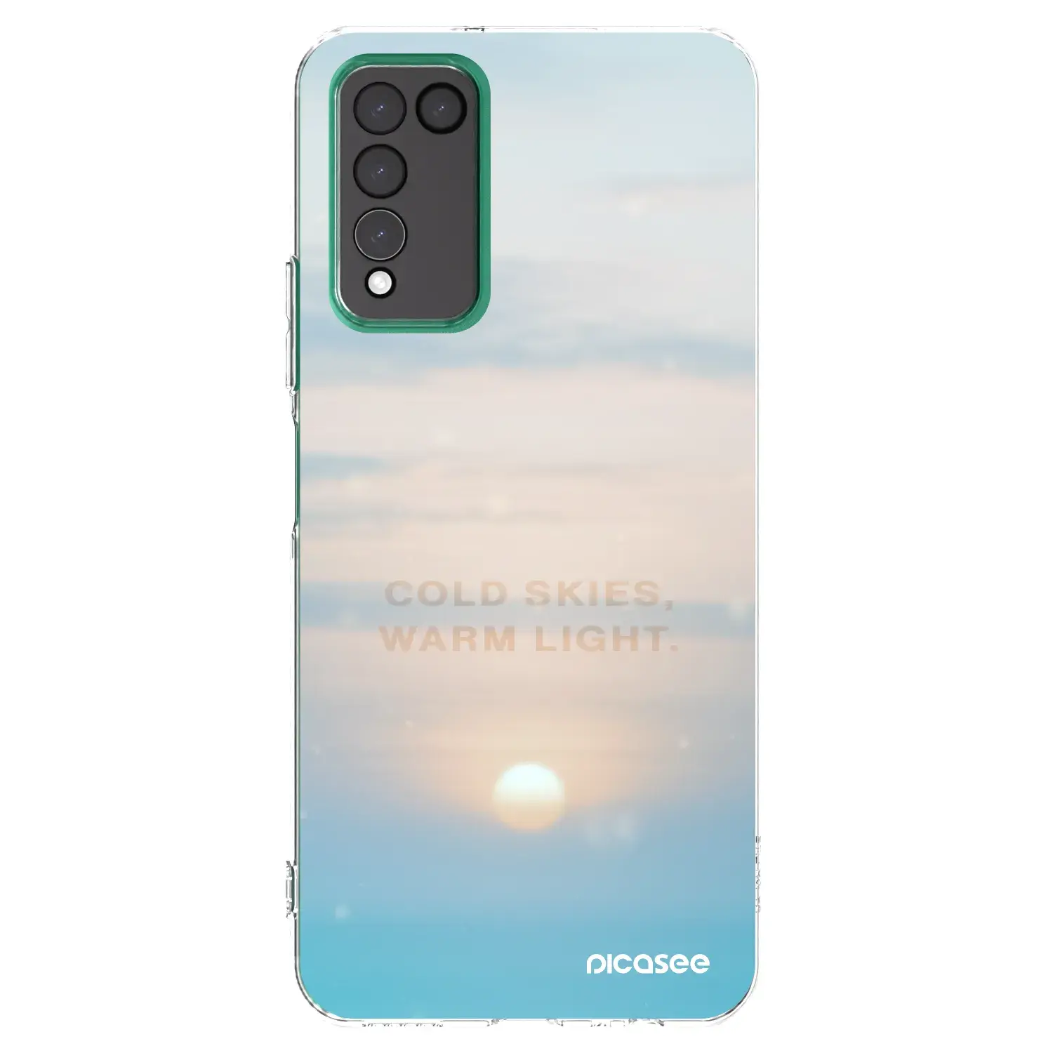 Silikonový průhledný obal pro Honor 10X Lite - COLD SKIES