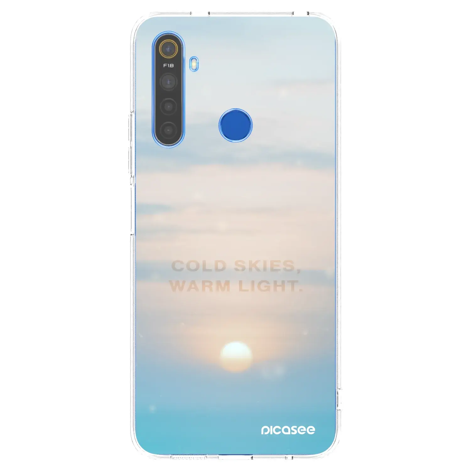 Silikonový průhledný obal pro Realme 5 - COLD SKIES