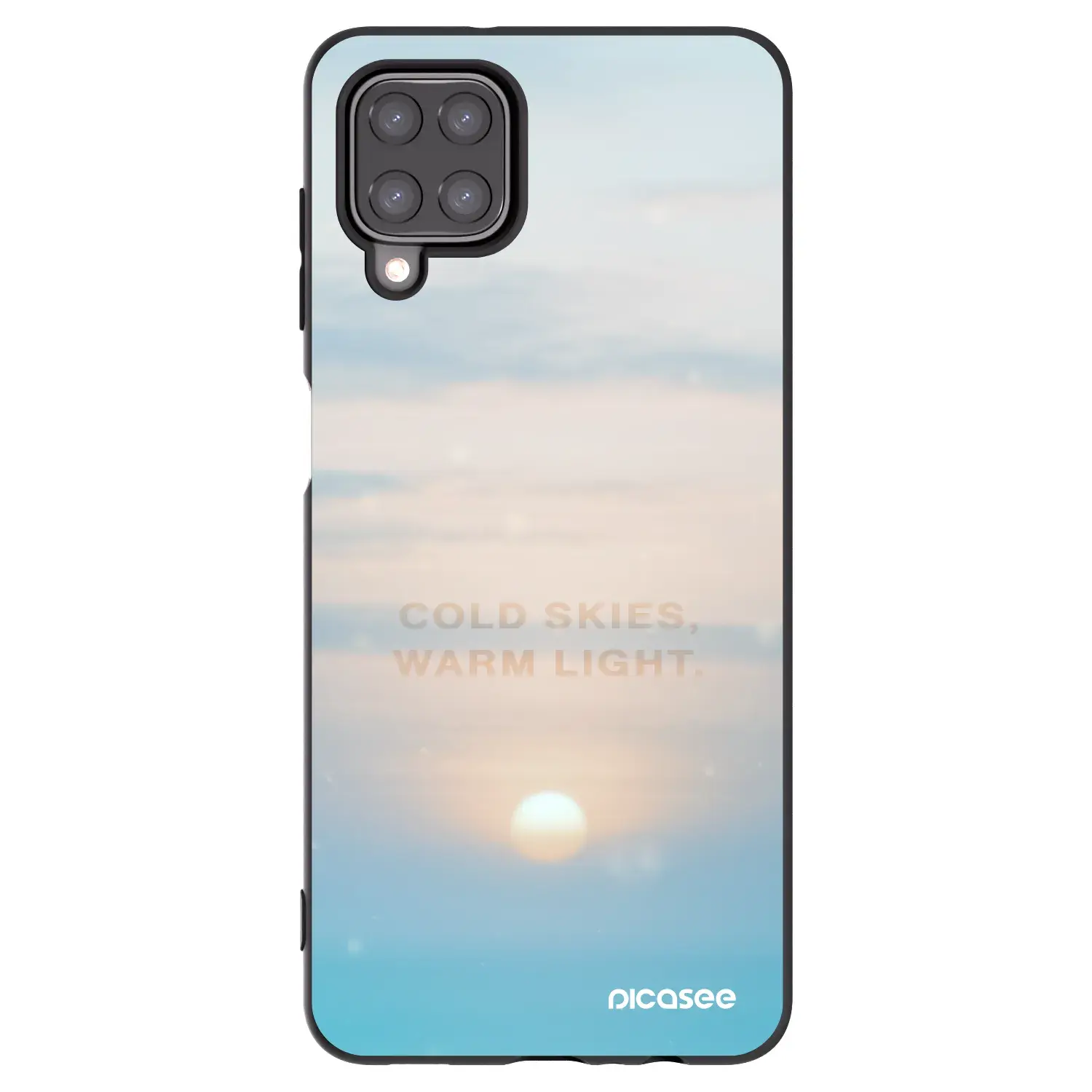Silikonový černý obal pro Samsung Galaxy A12 A125F - COLD SKIES