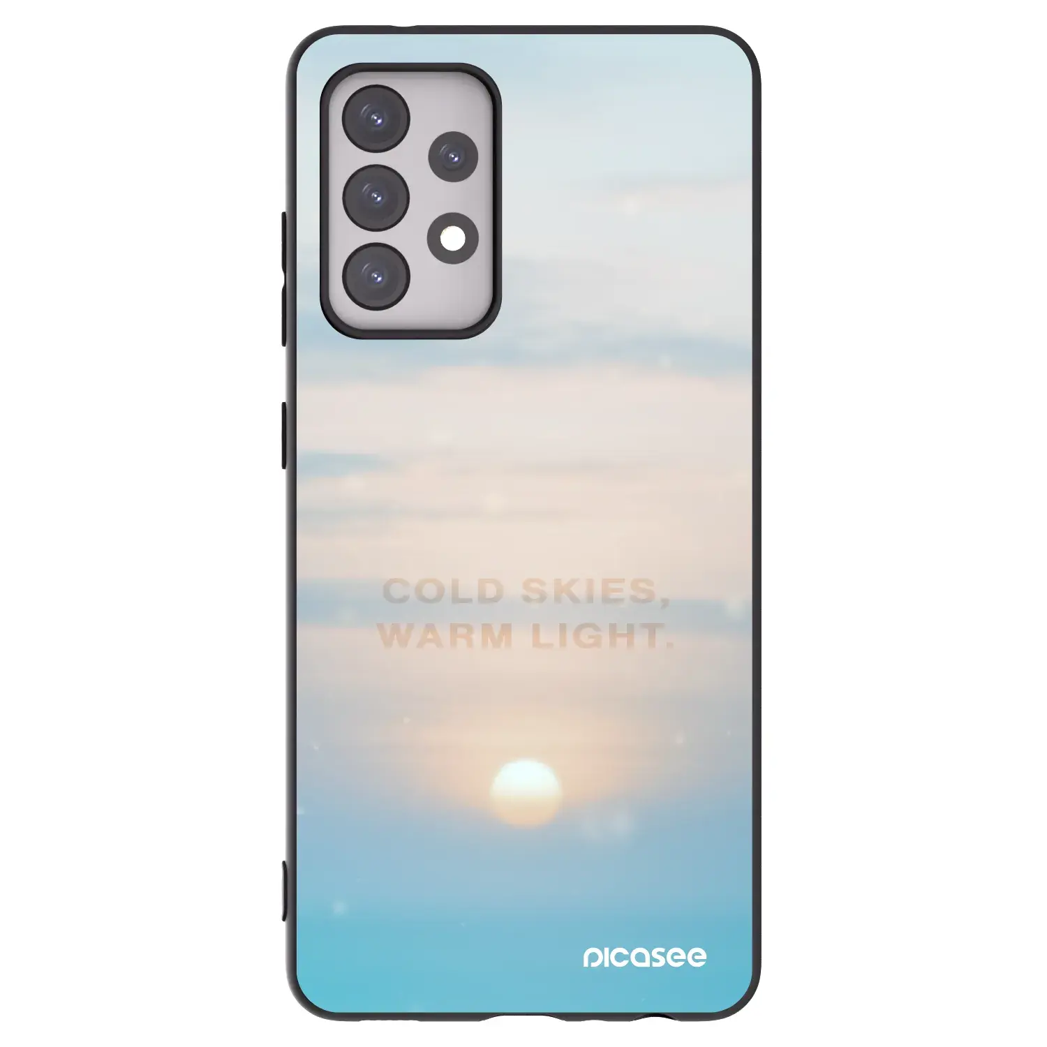 Silikonový černý obal pro Samsung Galaxy A52 5G A525F - COLD SKIES