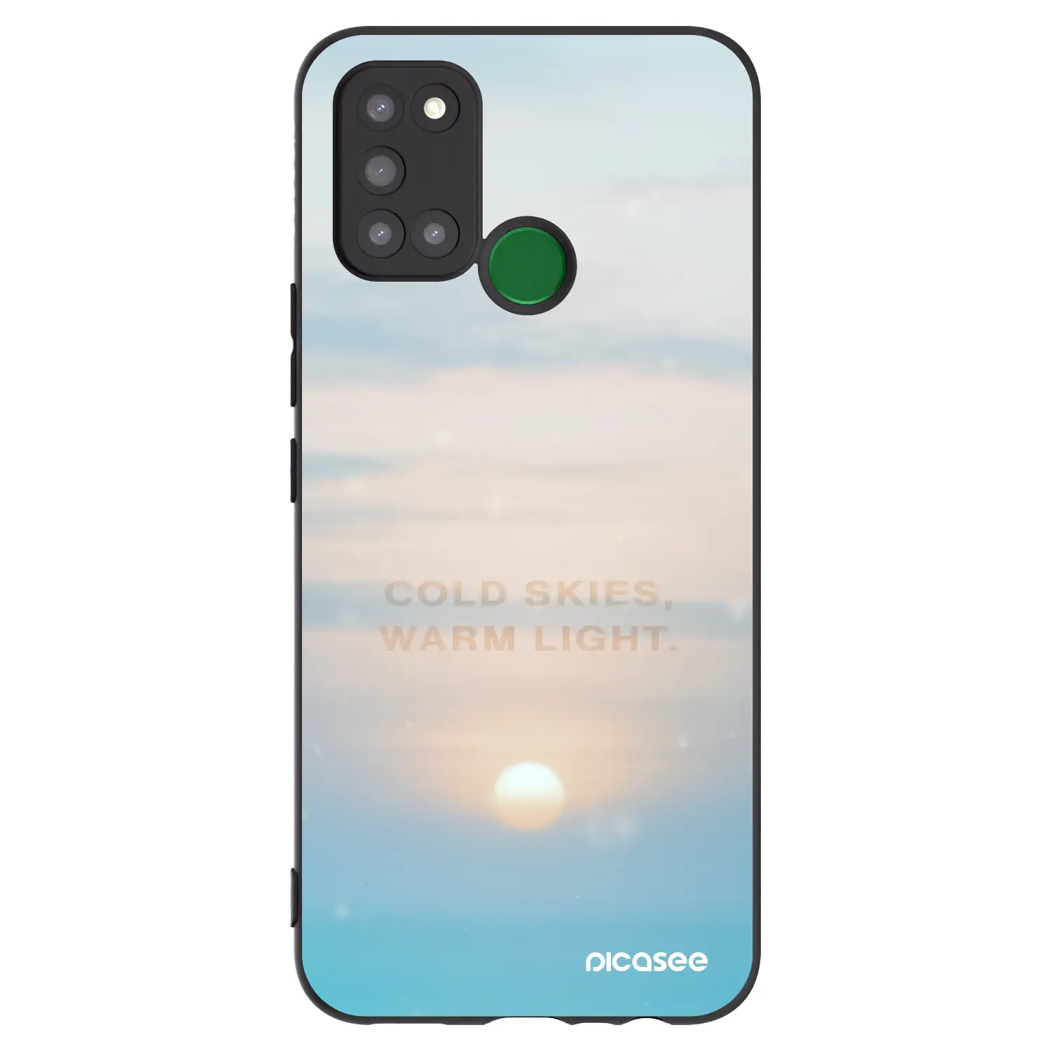 Silikonový černý obal pro Realme 7i - COLD SKIES
