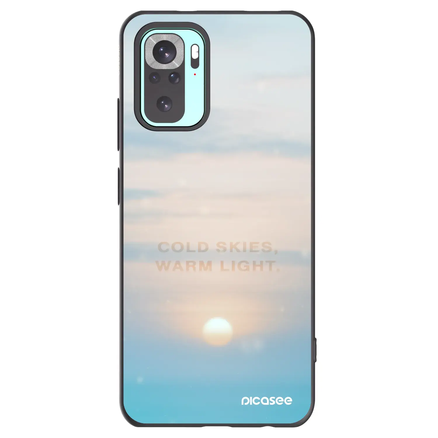 Silikonový černý obal pro Xiaomi Redmi Note 10 Pro - COLD SKIES