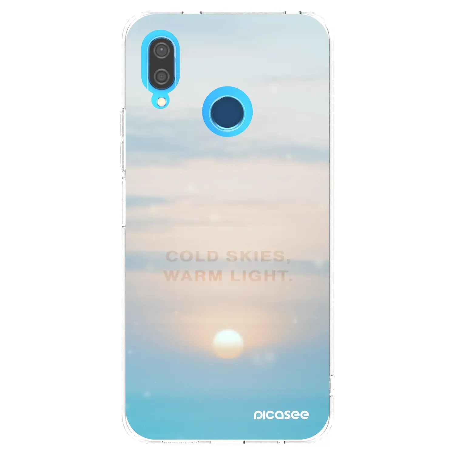 Silikonový průhledný obal pro Huawei P20 Lite - COLD SKIES