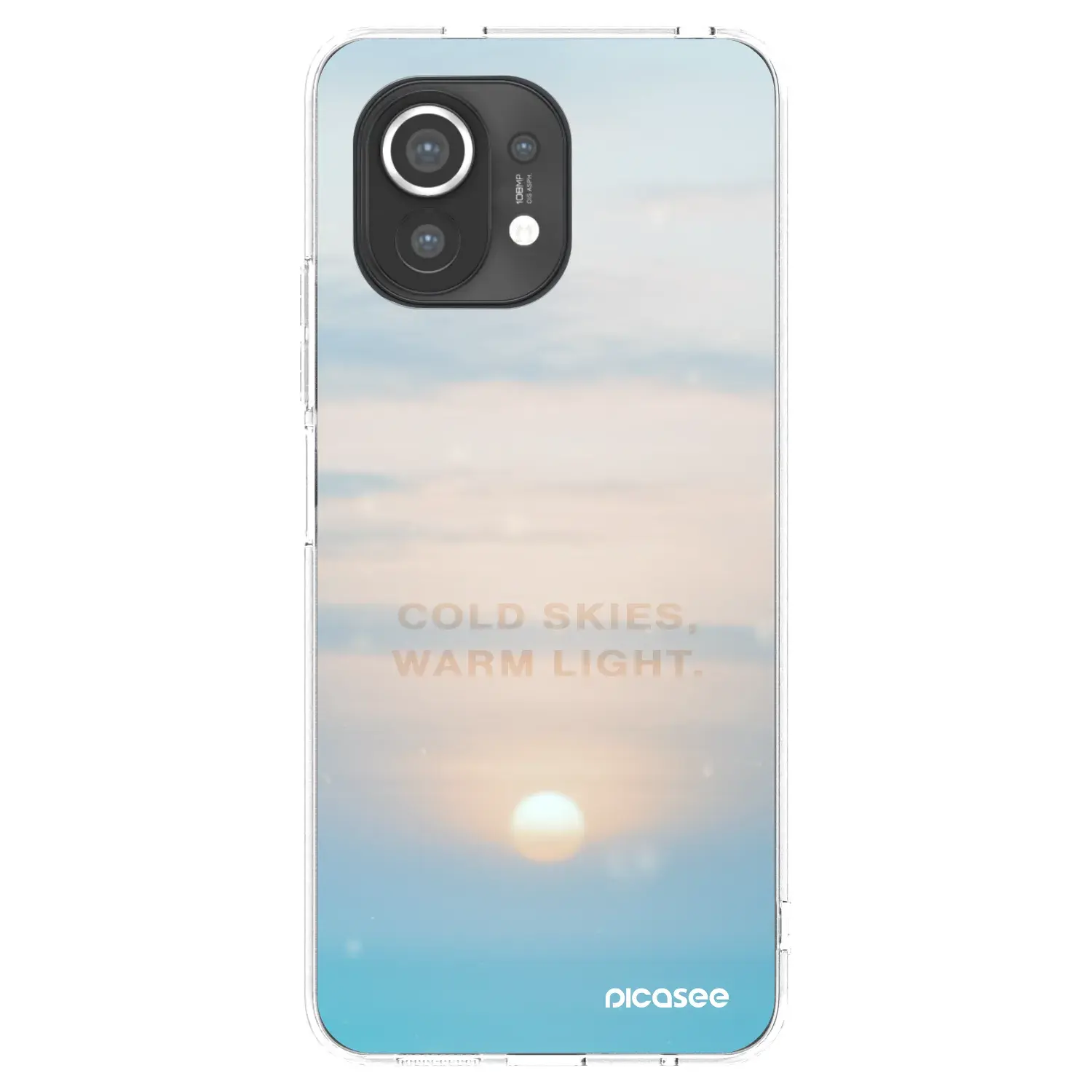 Silikonový průhledný obal pro Xiaomi Mi 11 - COLD SKIES