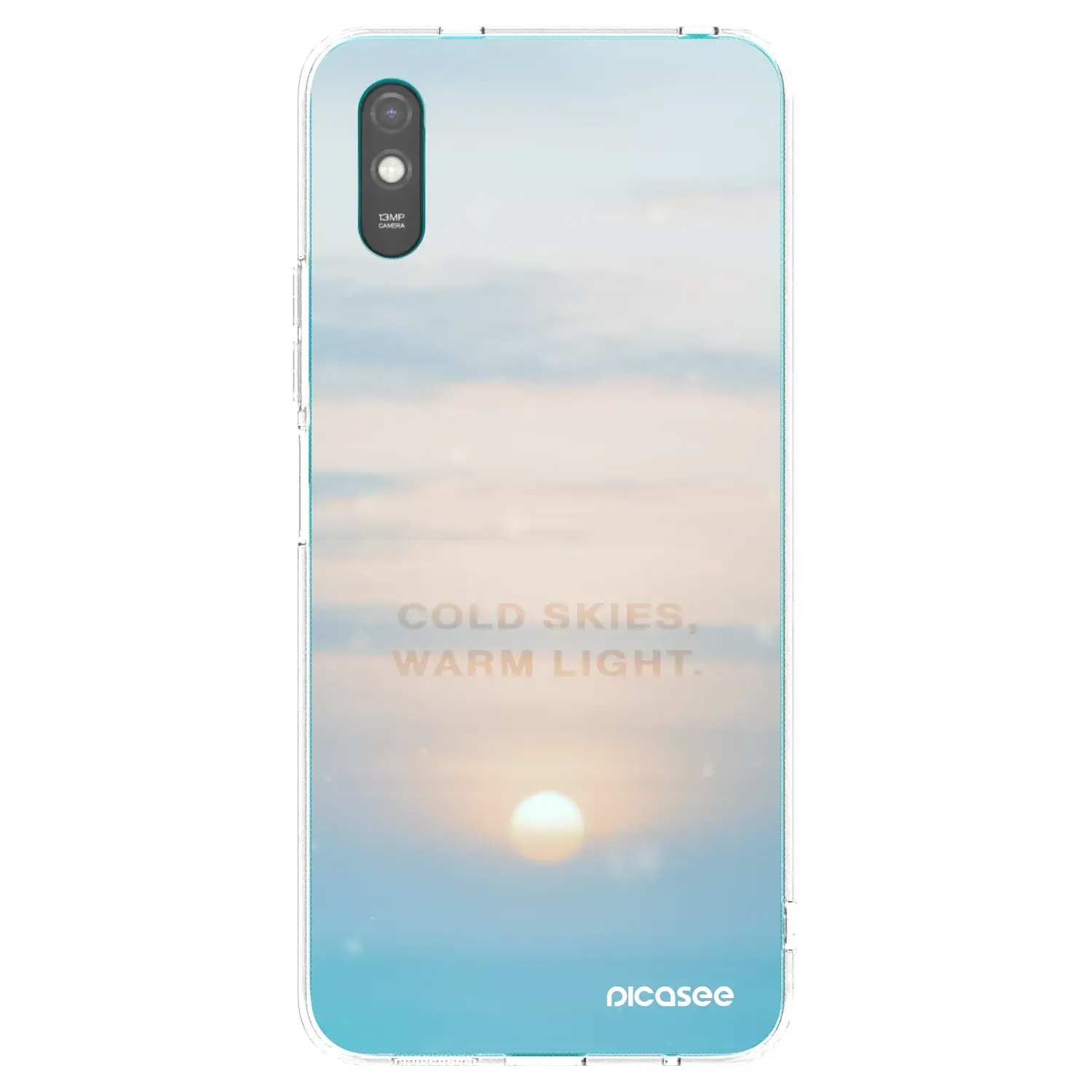 Silikonový průhledný obal pro Xiaomi Redmi 9AT - COLD SKIES