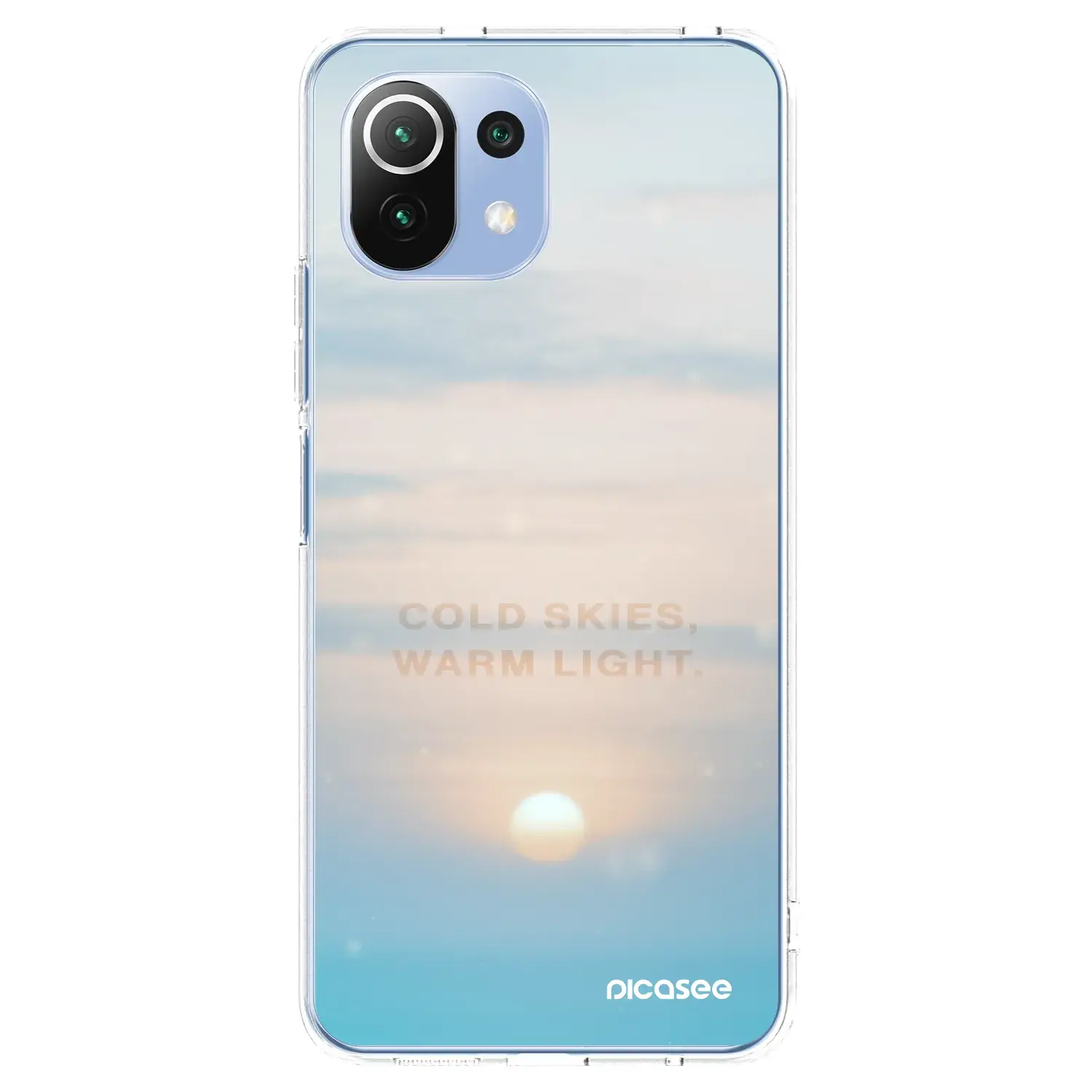 Silikonový průhledný obal pro Xiaomi Mi 11 Lite - COLD SKIES
