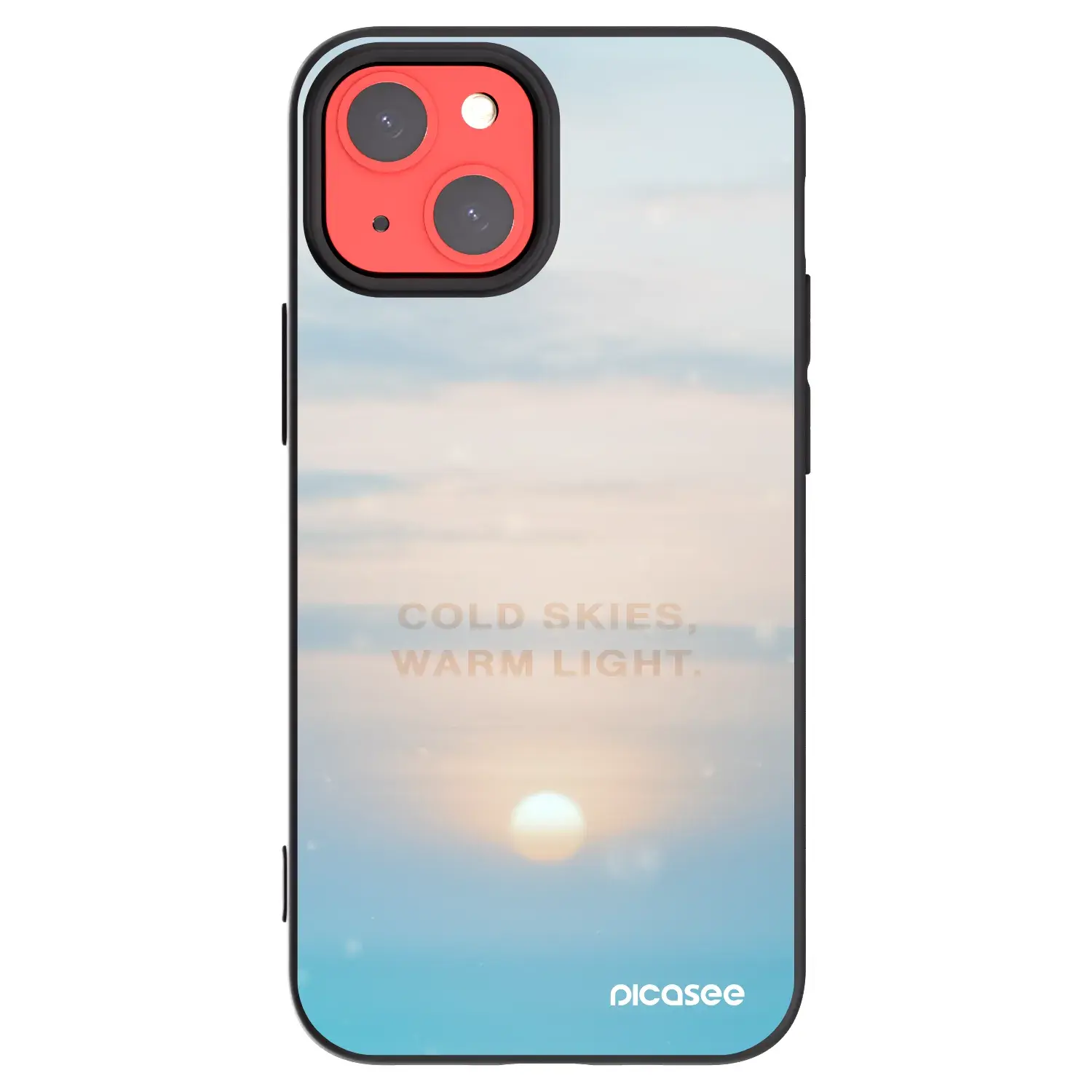 Silikonový černý obal pro Apple iPhone 13 mini - COLD SKIES