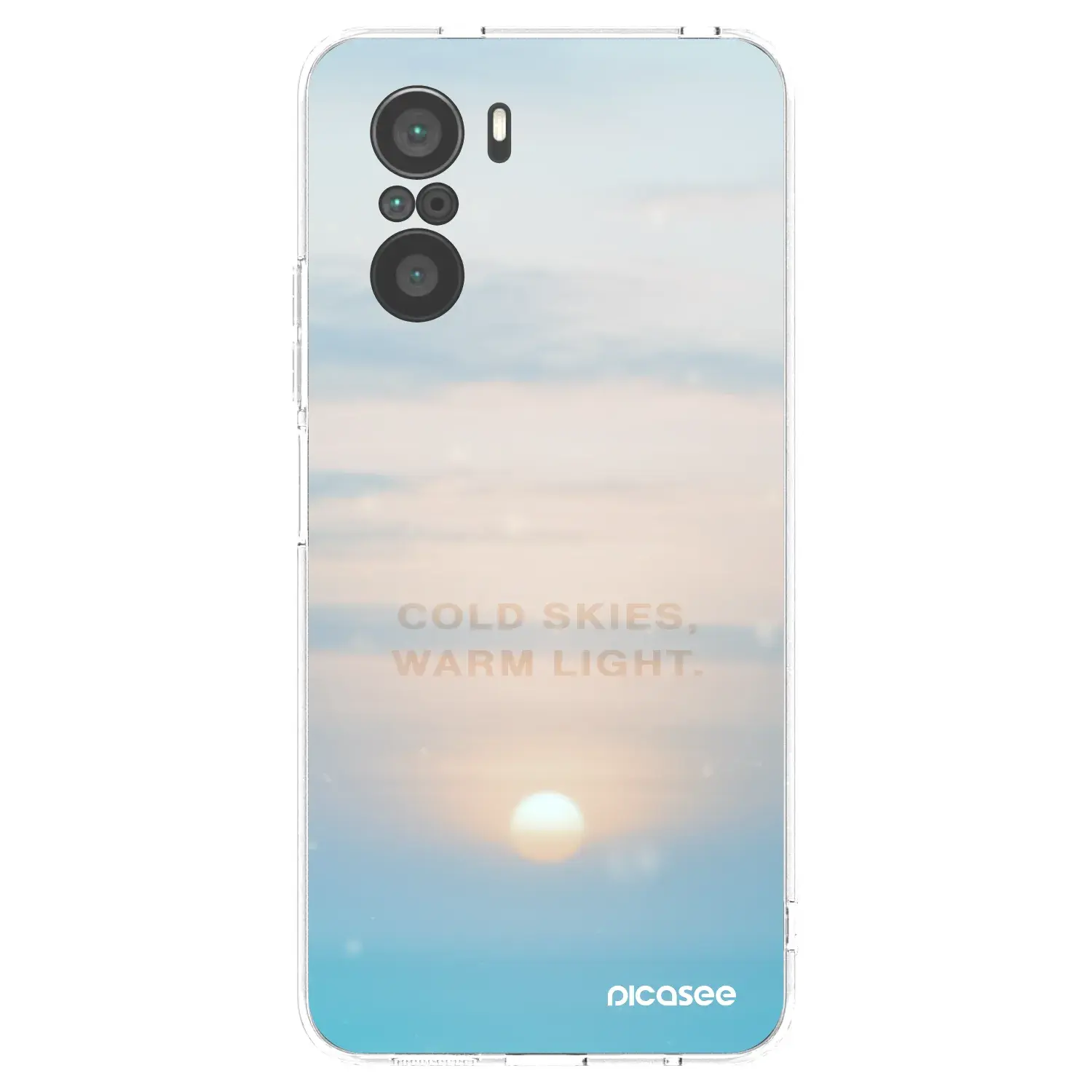 Silikonový průhledný obal pro Xiaomi Poco F3 - COLD SKIES