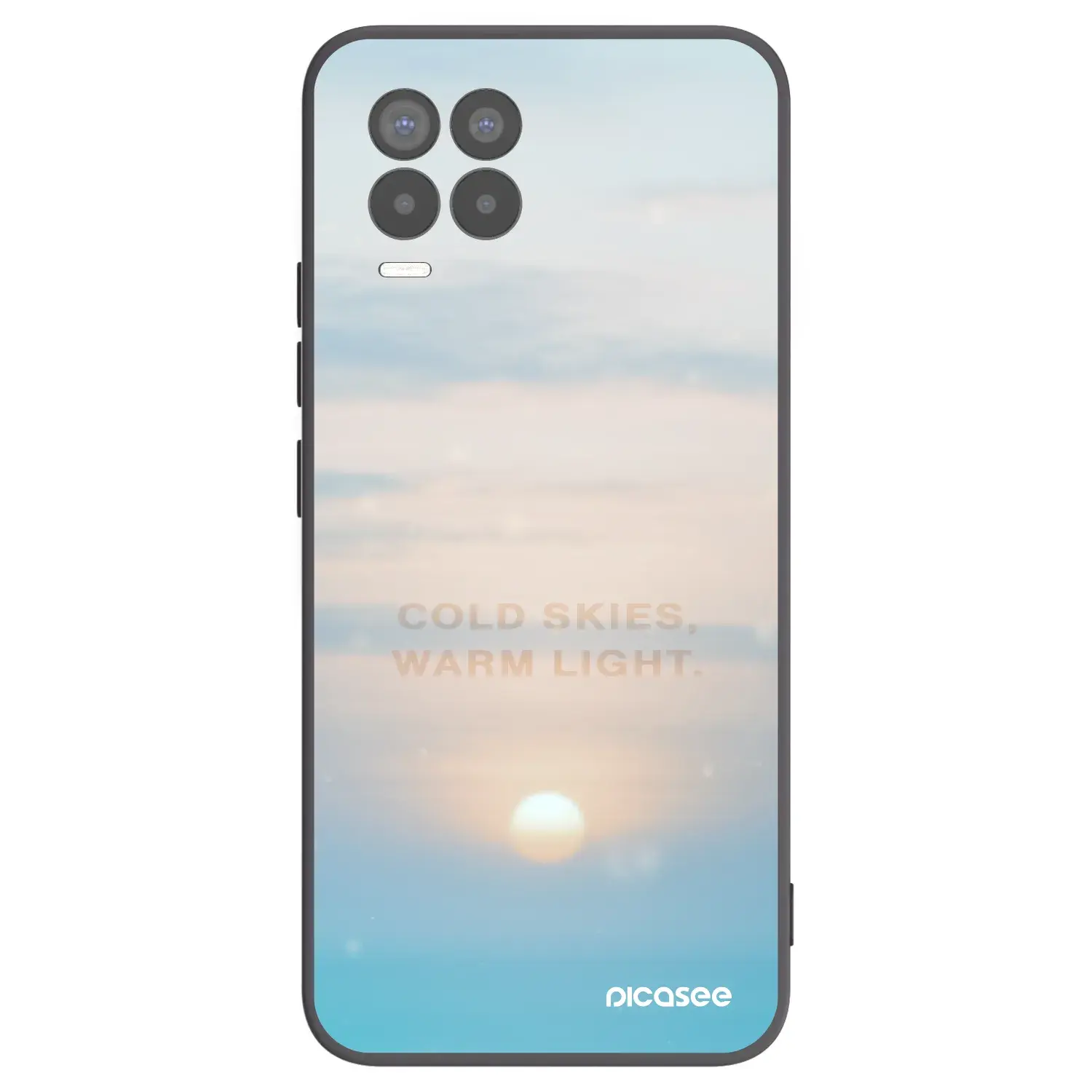 Silikonový černý obal pro Realme 8 Pro - COLD SKIES