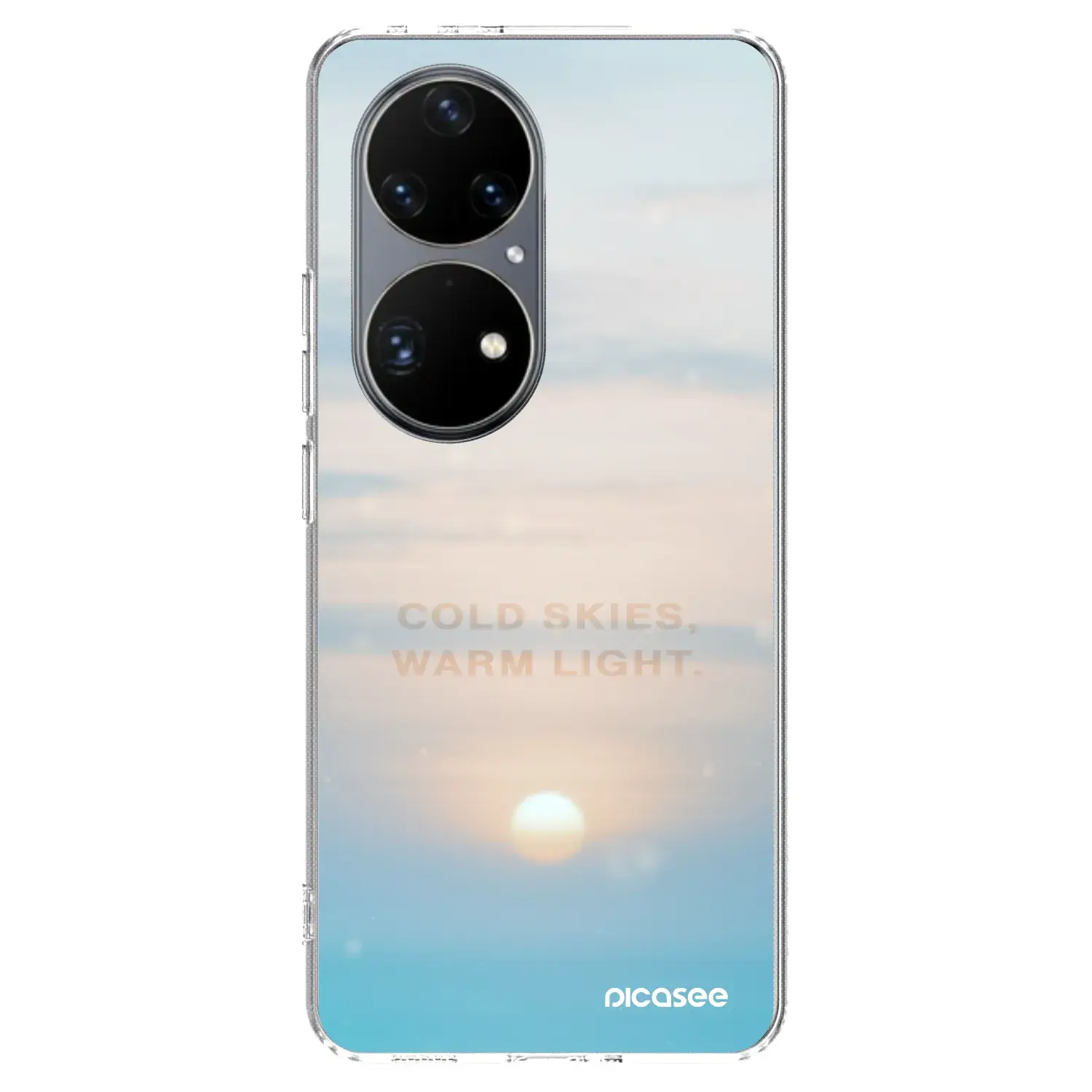 Silikonový průhledný obal pro Huawei P50 - COLD SKIES