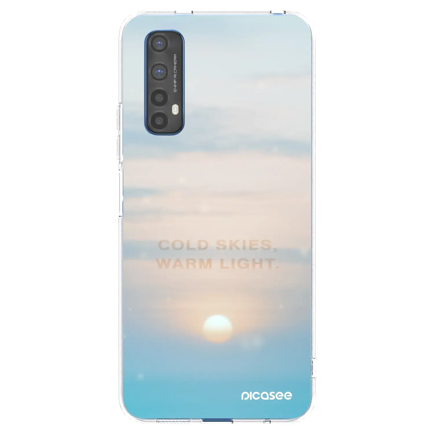 Silikonový průhledný obal pro Realme 7 - COLD SKIES