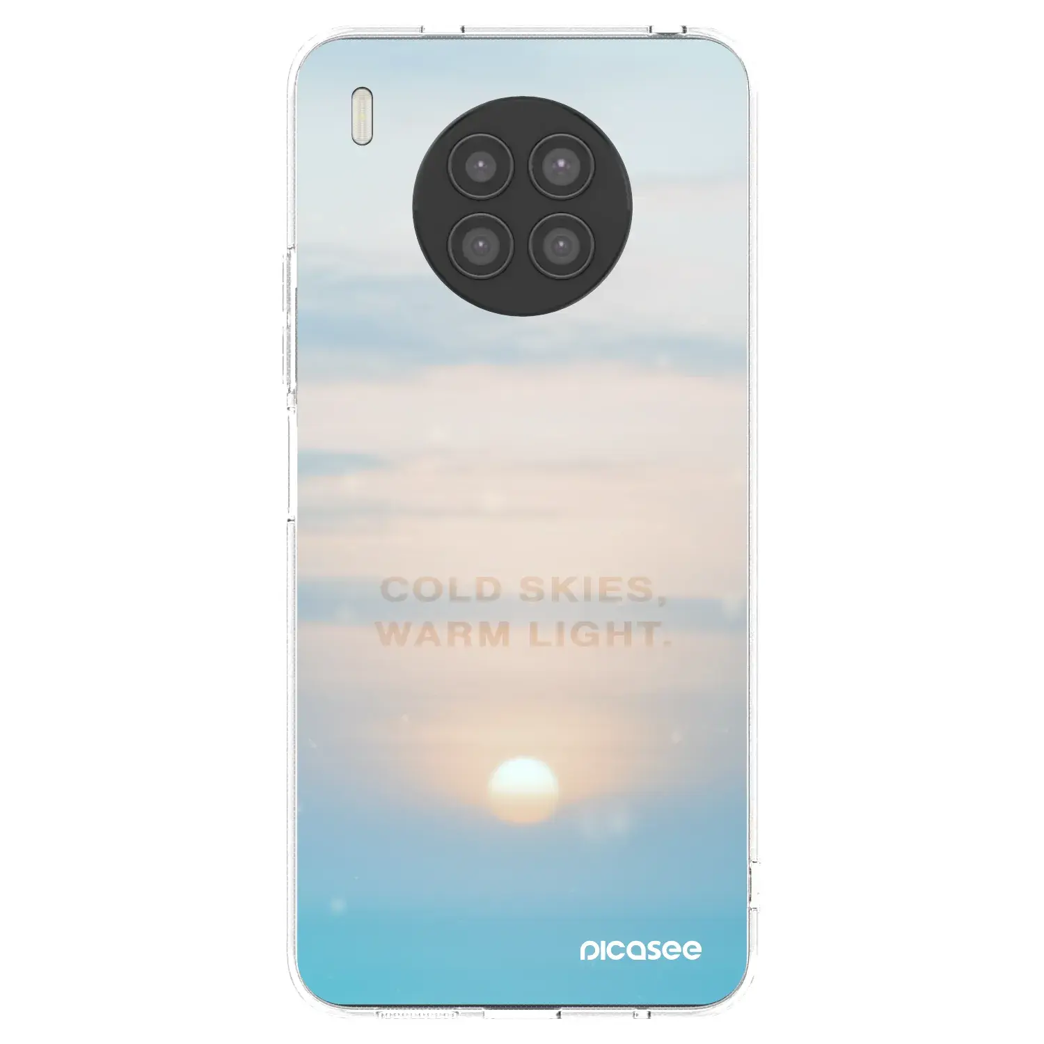Silikonový průhledný obal pro Huawei Nova 8i - COLD SKIES