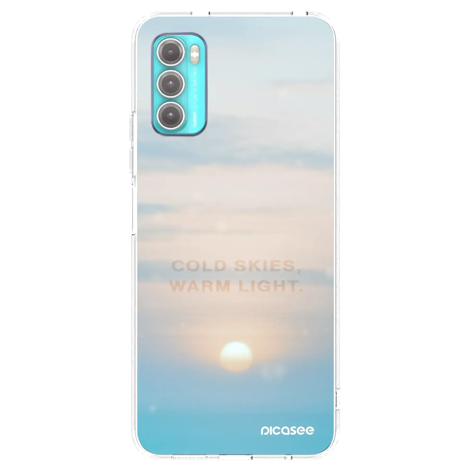 Silikonový průhledný obal pro Motorola Moto G60 - COLD SKIES