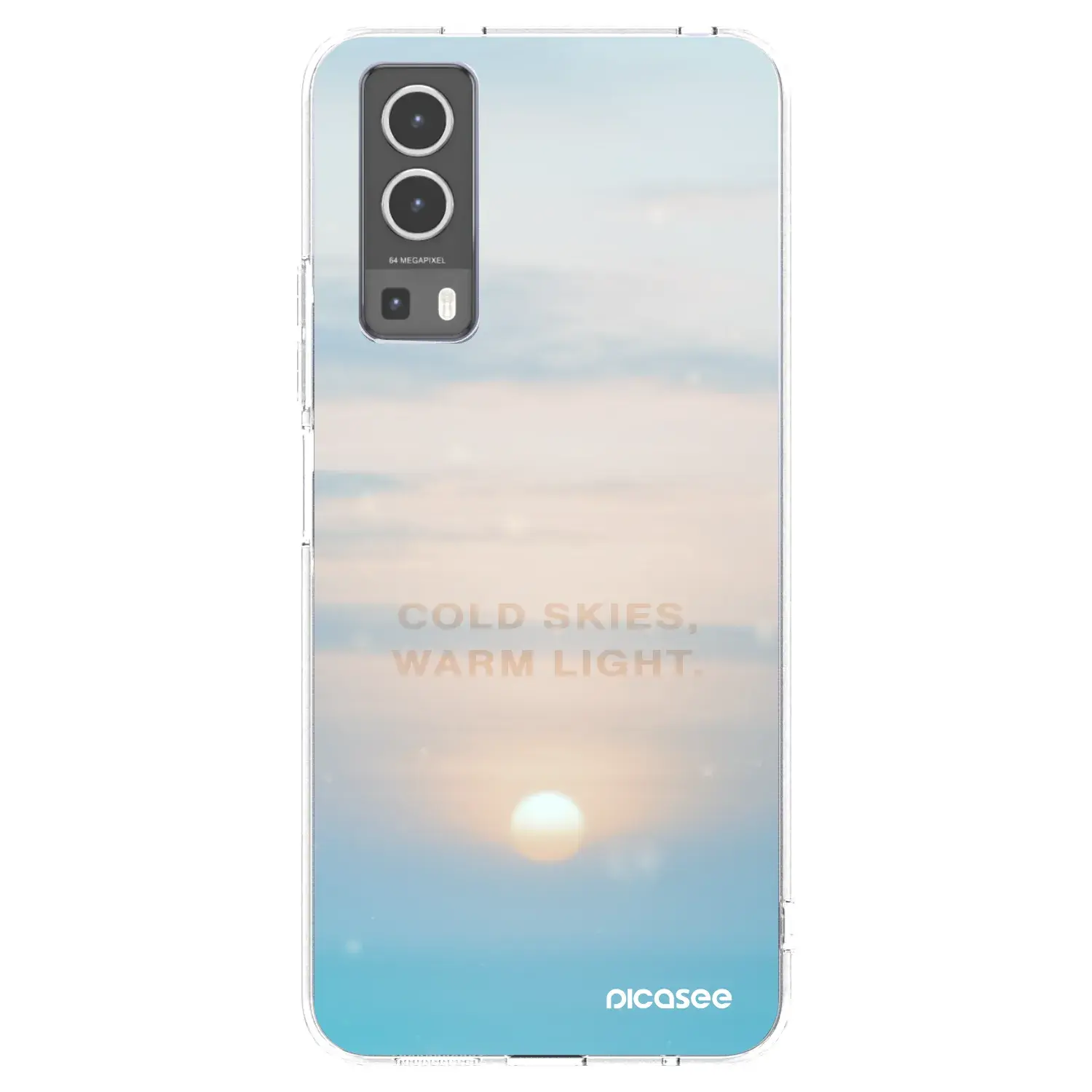 Silikonový průhledný obal pro Vivo Y72 5G - COLD SKIES