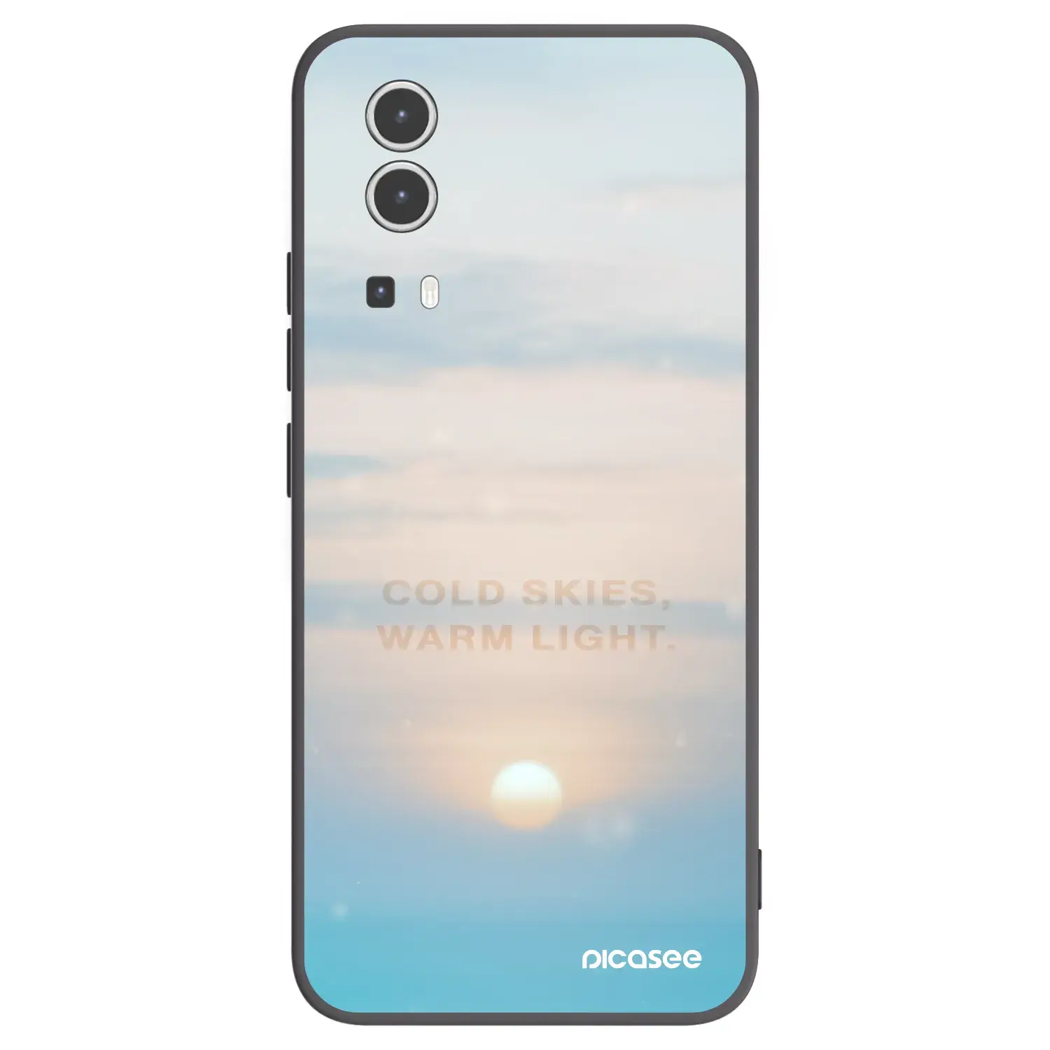 Silikonový černý obal pro Vivo Y72 5G - COLD SKIES