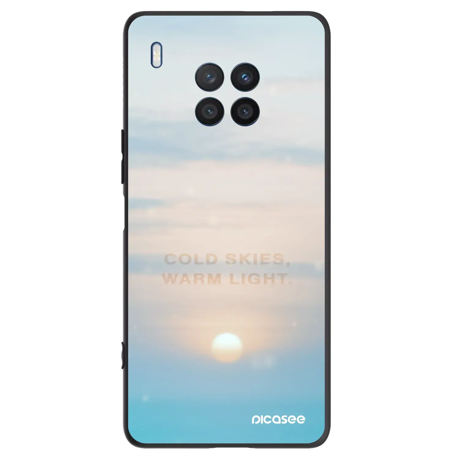 Silikonový černý obal pro Honor 50 Lite - COLD SKIES