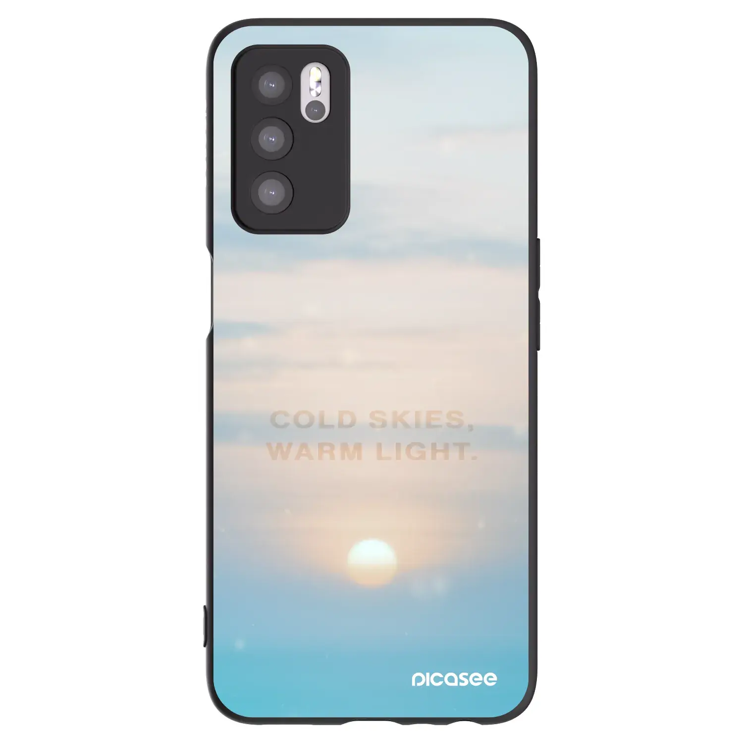 Silikonový černý obal pro OPPO A16 - COLD SKIES