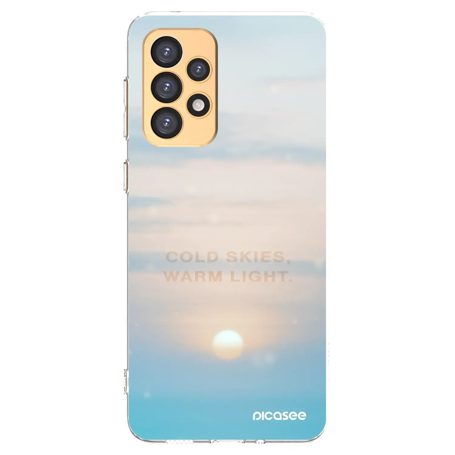 Silikonový průhledný obal pro Samsung Galaxy A33 5G A336 - COLD SKIES