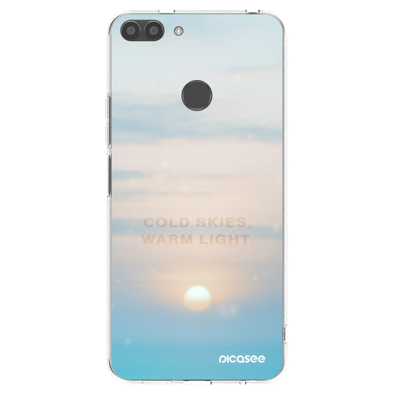 Silikonový průhledný obal pro Huawei P Smart - COLD SKIES
