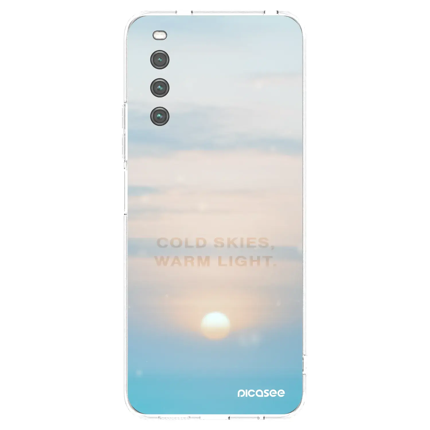 Silikonový průhledný obal pro Sony Xperia 10 IV 5G - COLD SKIES