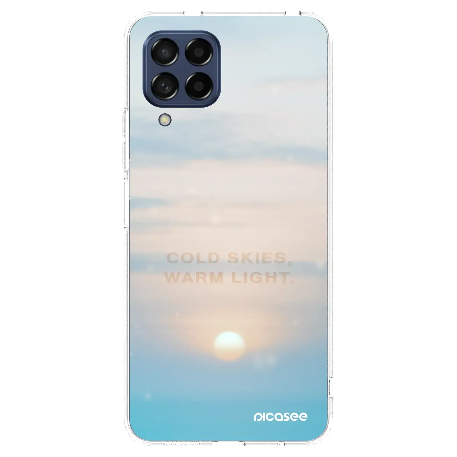 Silikonový průhledný obal pro Samsung Galaxy M53 5G - COLD SKIES