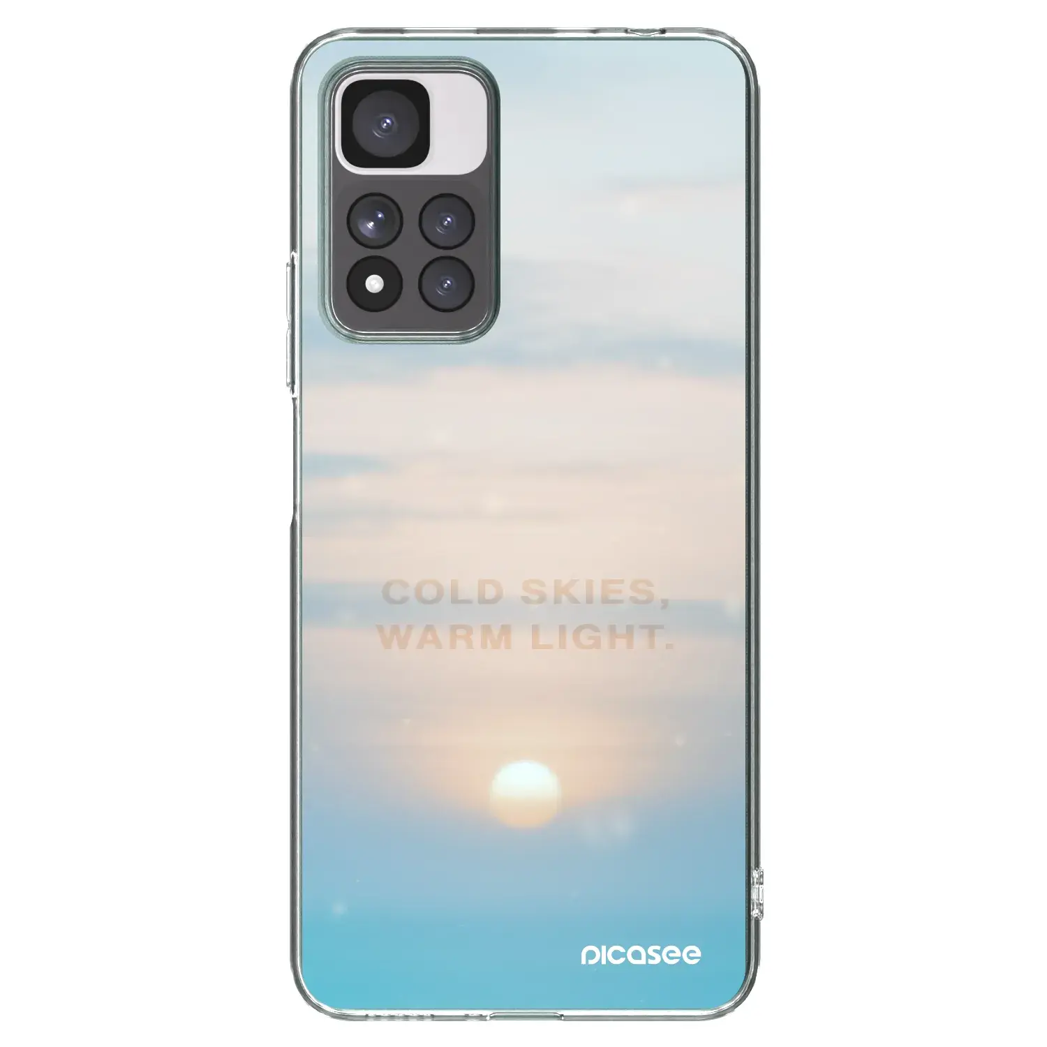 Silikonový průhledný obal pro Xiaomi Redmi Note 11 Pro+ 5G - COLD SKIES