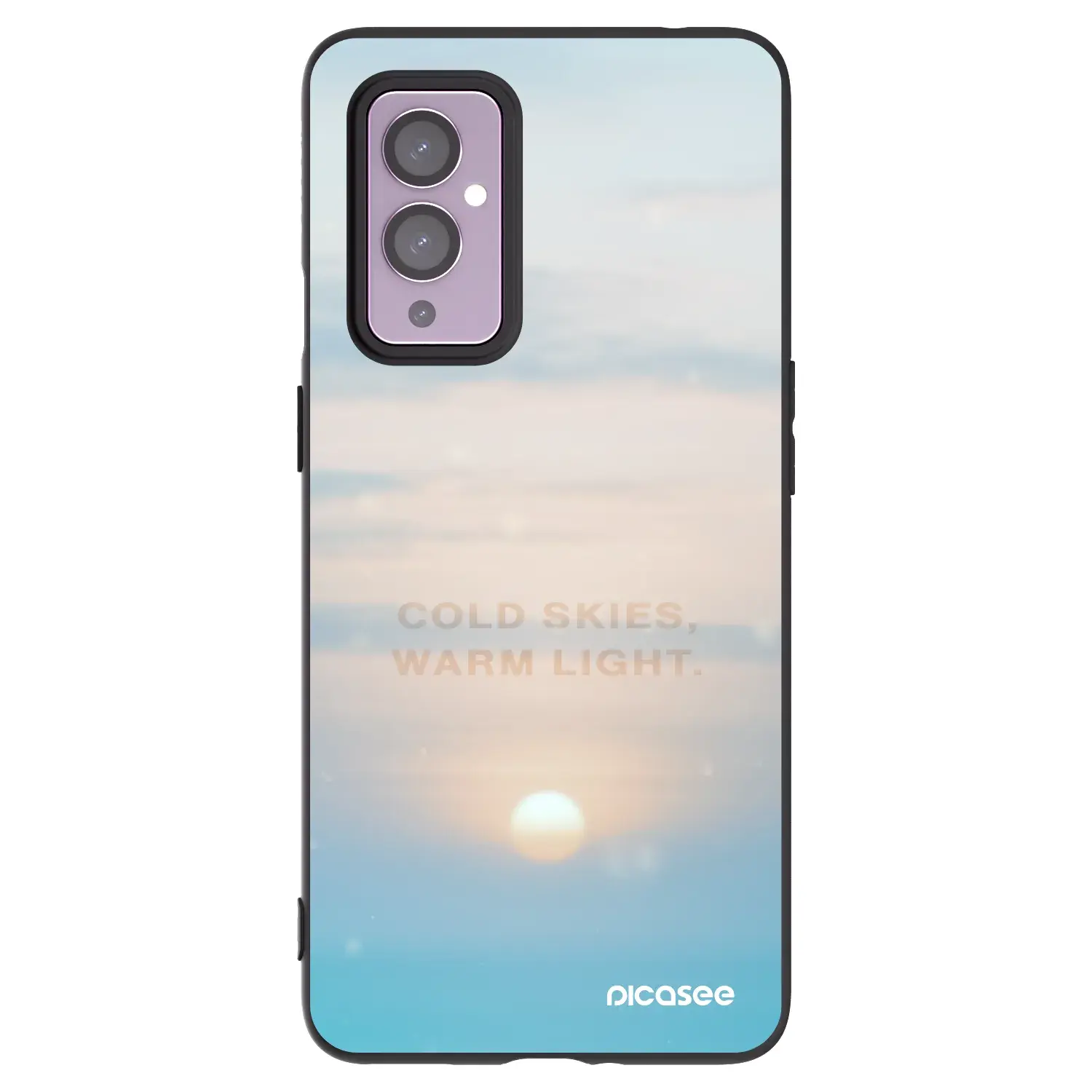 Silikonový černý obal pro OnePlus 9 - COLD SKIES