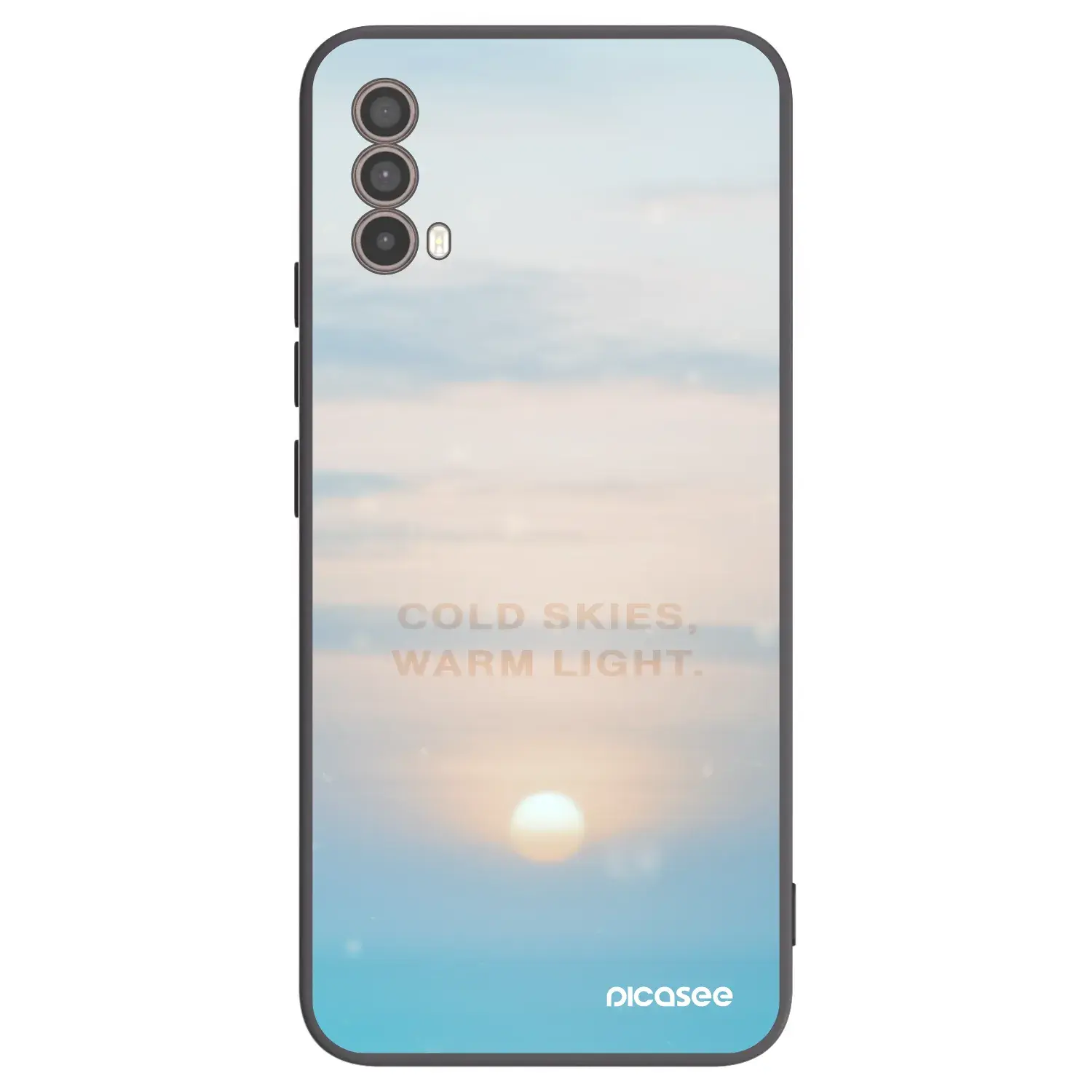 Silikonový černý obal pro Motorola Moto E40 - COLD SKIES