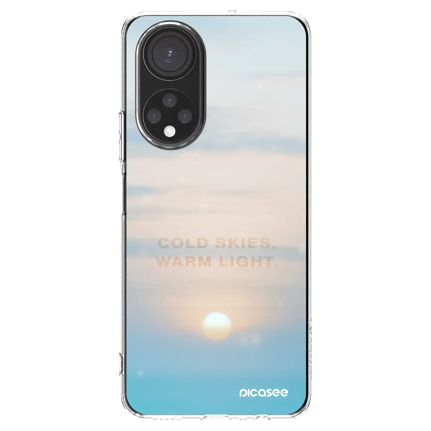 Silikonový průhledný obal pro Honor X7 - COLD SKIES
